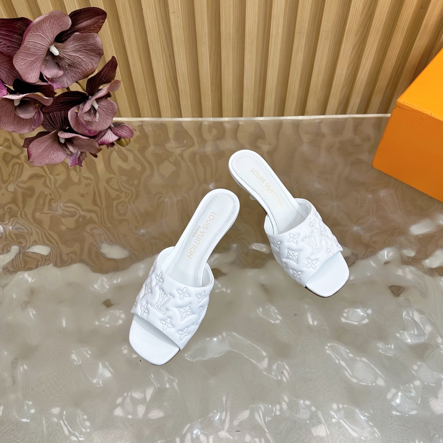 Louis Vuitton Women's White Silk Heeled Sandals - Spring/Summer 2025 Collection 6 i1755807693196 4075 0 4