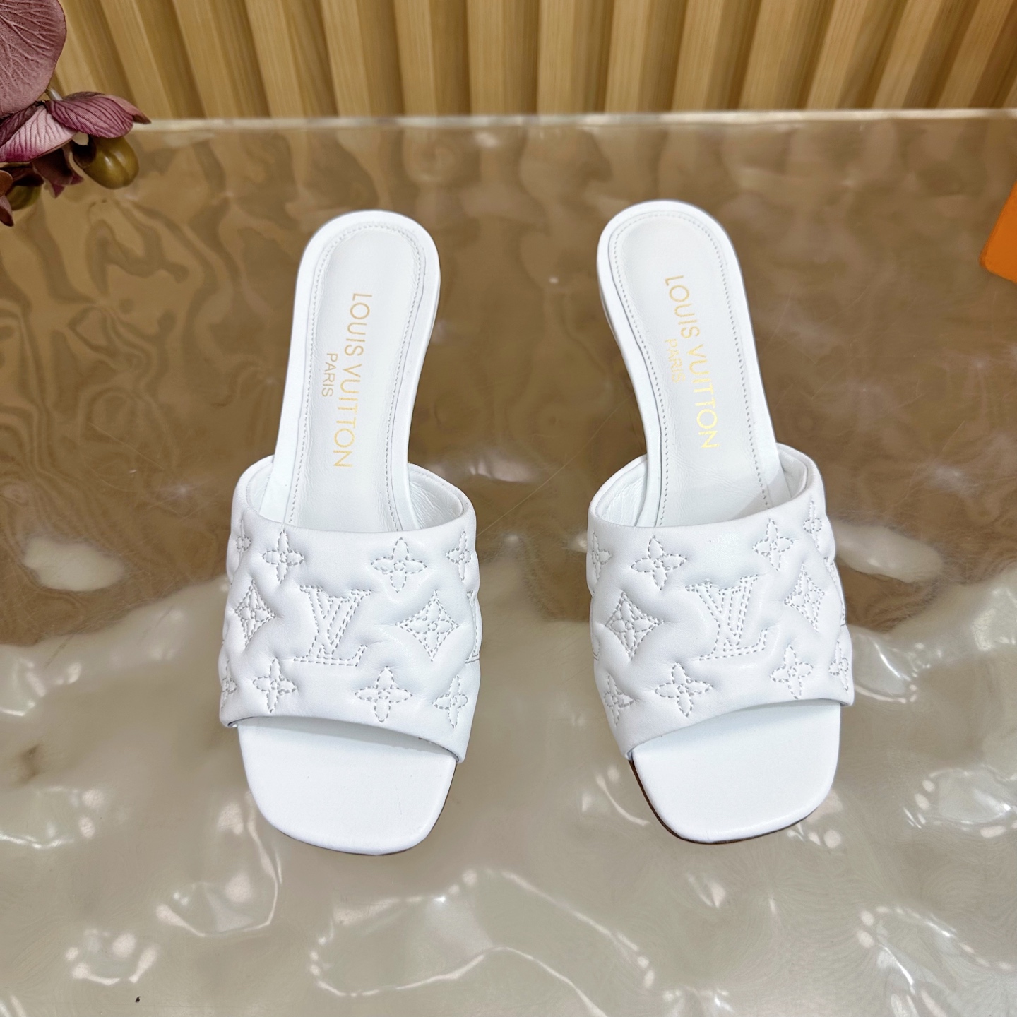 Louis Vuitton Women's White Silk Heeled Sandals - Spring/Summer 2025 Collection 5 i1755807694214 9319 0 3