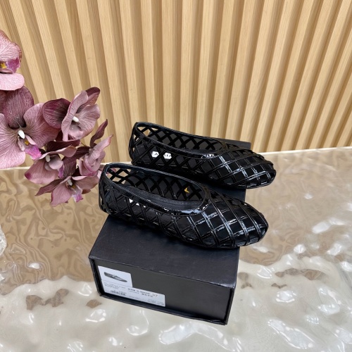 Alaia Women's Black Leather Hollow-Out Mary Jane Ballet Flats Shoes 1 Alaia Women's Black Leather Hollow-Out Mary Jane Ballet Flats Shoes