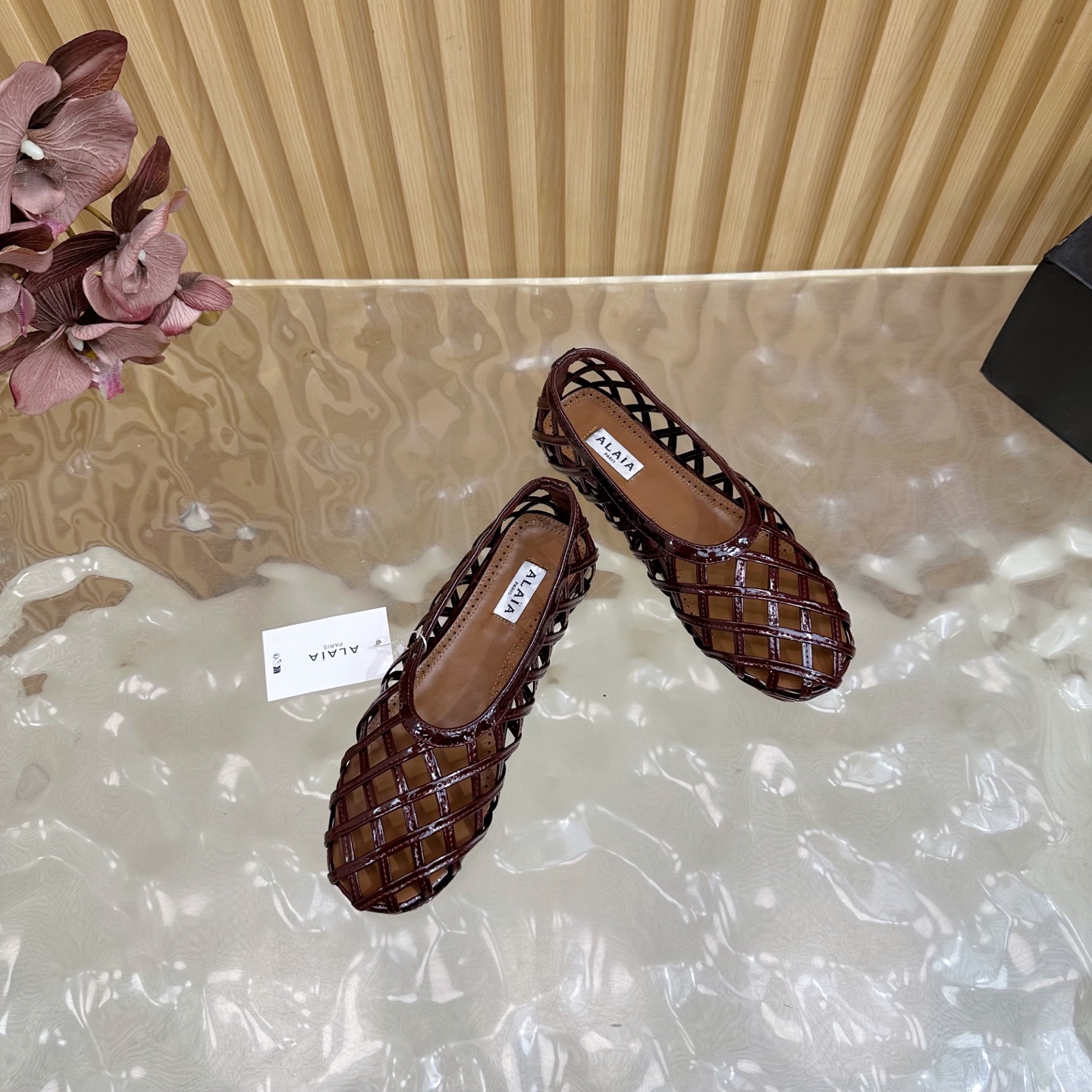 ALAIA Women's Hollowed-Out Mary Jane Ballet Flats Sandals 7 i1755947557280 1197 0 5