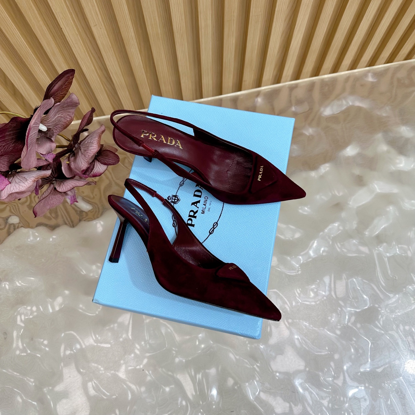 Prada Women's Slingback Pumps Elegant Pointed-Toe Stiletto Heel Shoes 3 i1755949952253 1627 0 1