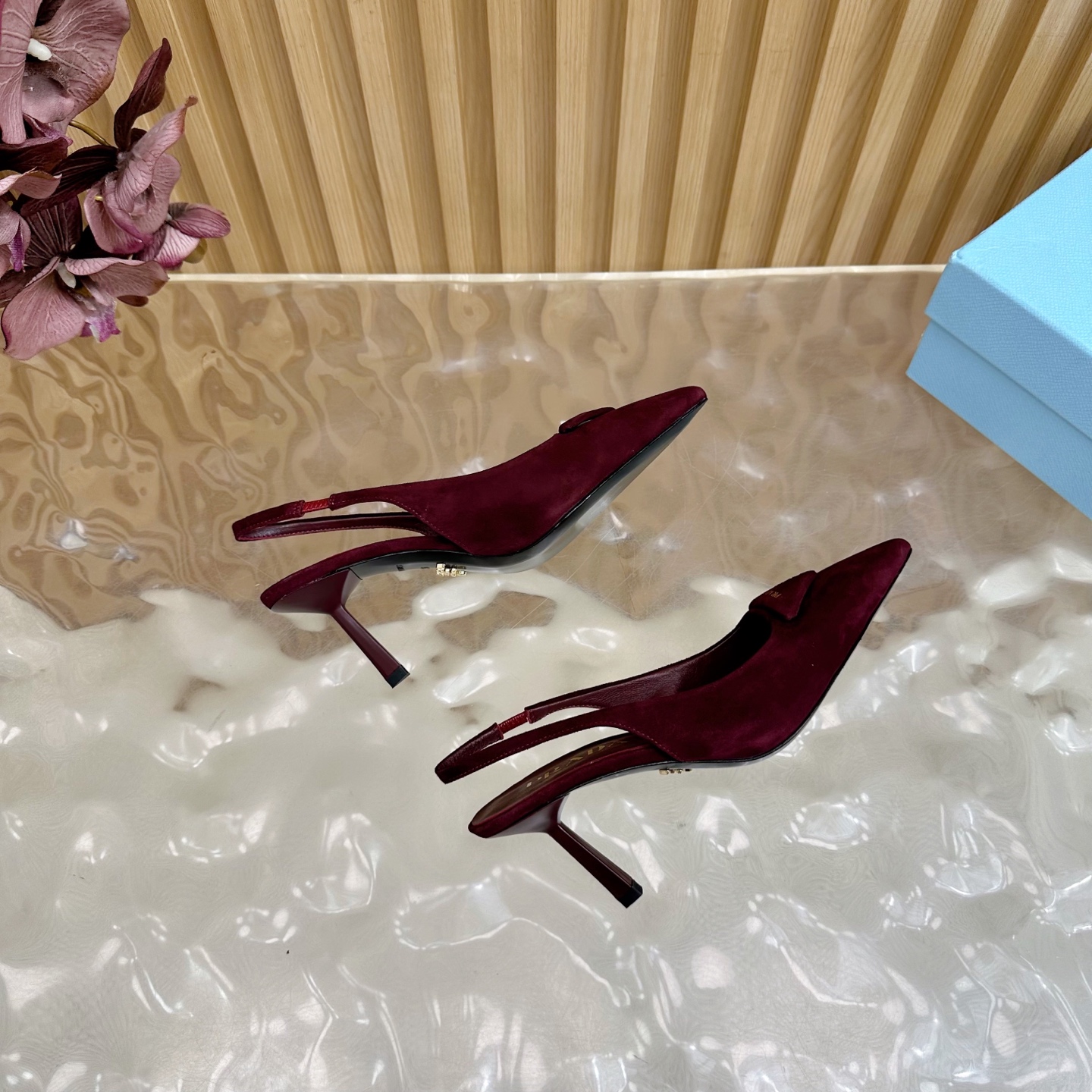 Prada Women's Slingback Pumps Elegant Pointed-Toe Stiletto Heel Shoes 10 i1755949952258 8371 0 8