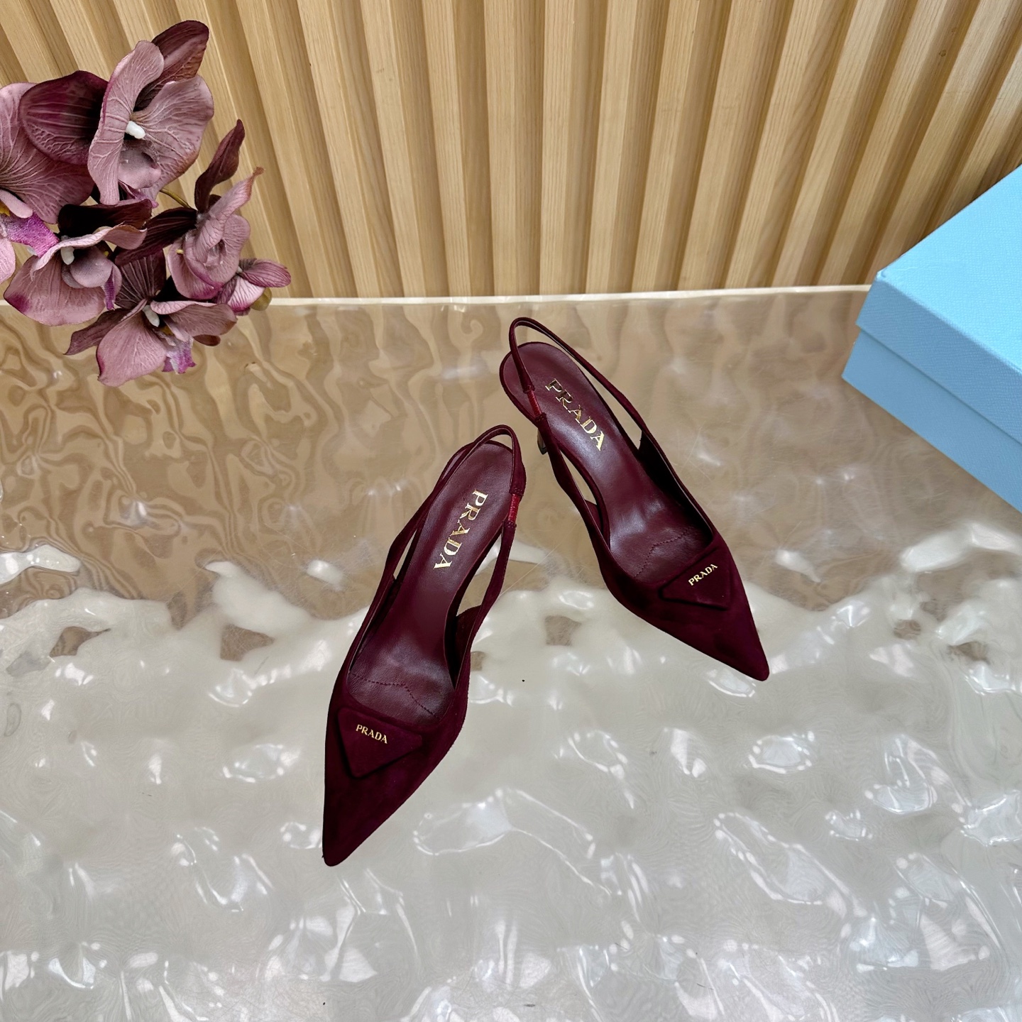 Prada Women's Slingback Pumps Elegant Pointed-Toe Stiletto Heel Shoes 7 i1755949954285 1110 0 5