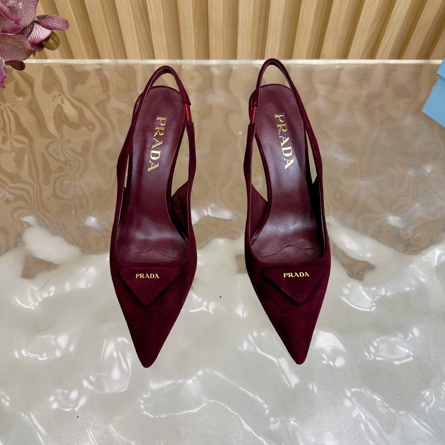 Prada Women's Slingback Pumps Elegant Pointed-Toe Stiletto Heel Shoes 6 i1755949954297 8182 0 4