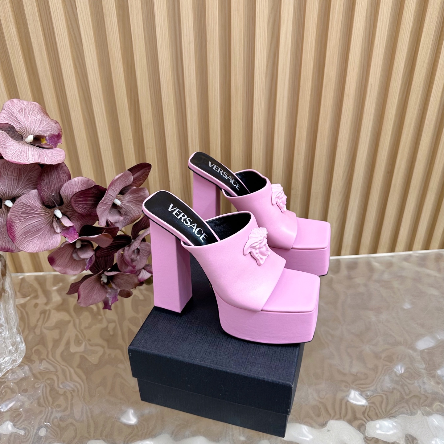 Versace Runway Platform Heels - Spring/Summer 2025 Collection