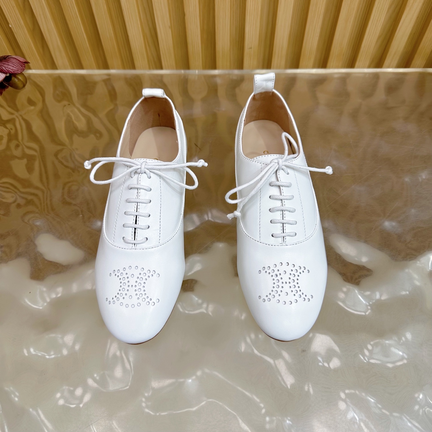 Celine Women's White Leather Triumphal Loafers Comfortable Flat Shoes 6 i1758437252533 3769 0 4