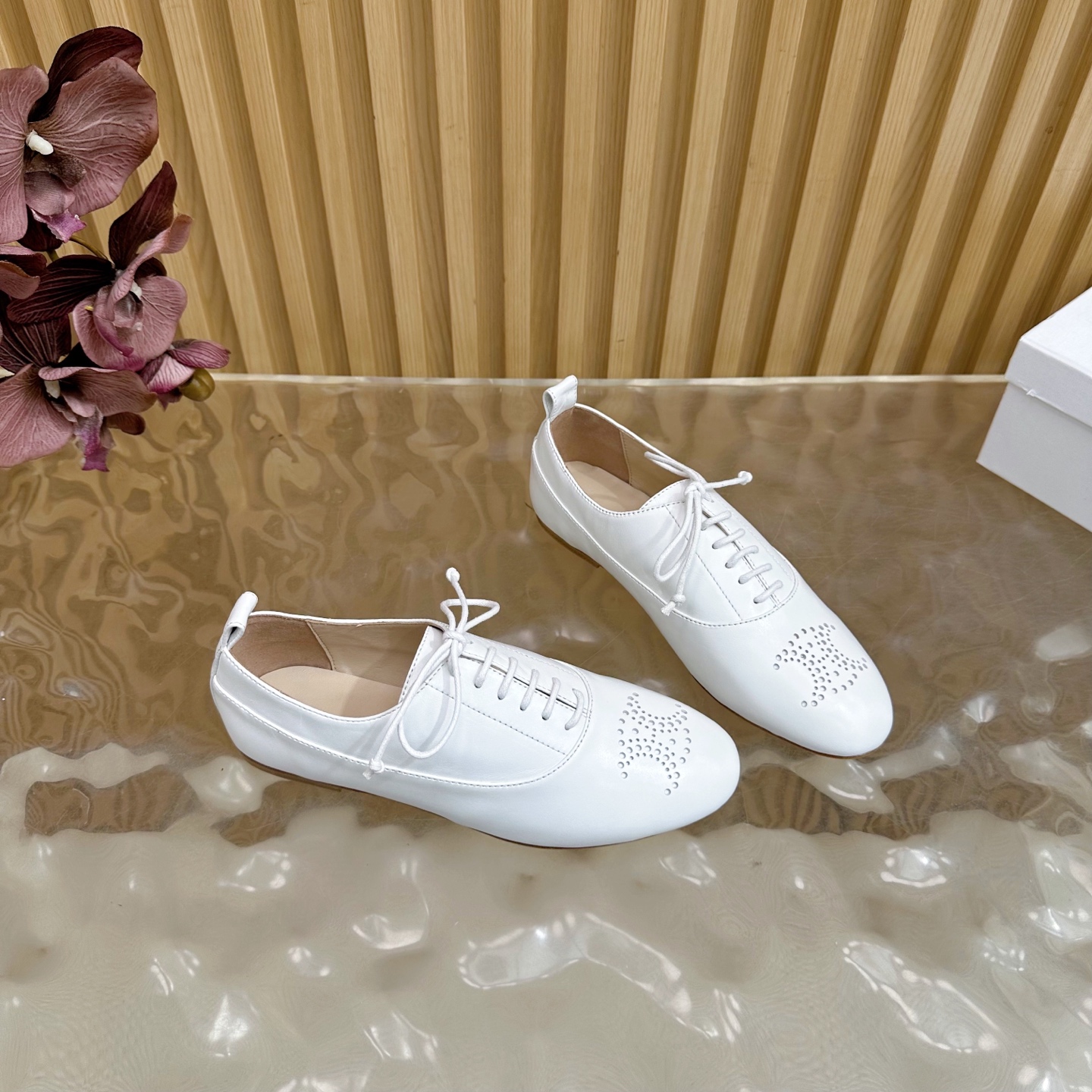 Celine Women's White Leather Triumphal Loafers Comfortable Flat Shoes 12 i1758437256433 4646 0 10