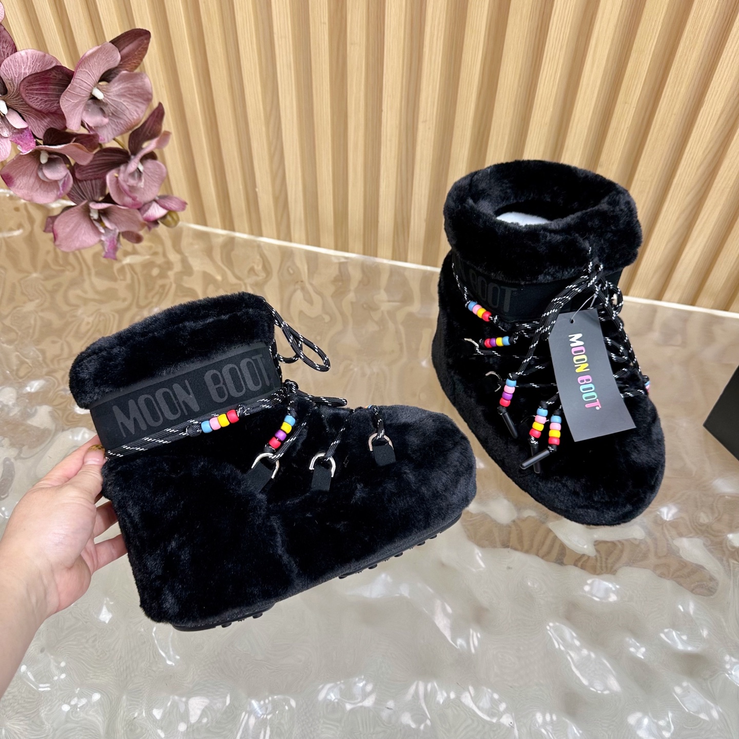 全毛G178Moon Boot/ 最新vs秋冬最新款雪地靴系丑萌毛毛雪地靴  忘了UGG吧，时髦人都在穿Moon Boo