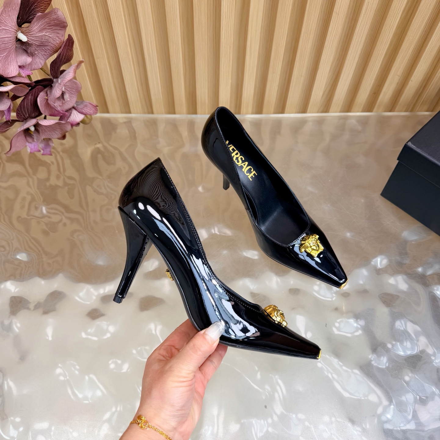 Versace Haute Couture Classic Luxury Leather Shoe Loafer Shoes Ref 9