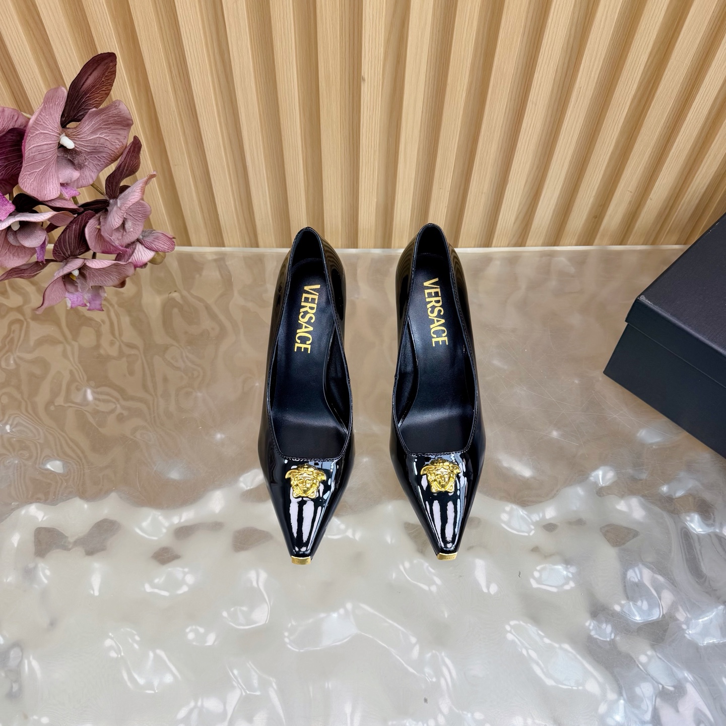 Versace Haute Couture Classic Luxury Leather Shoe Loafer Shoes Ref 4