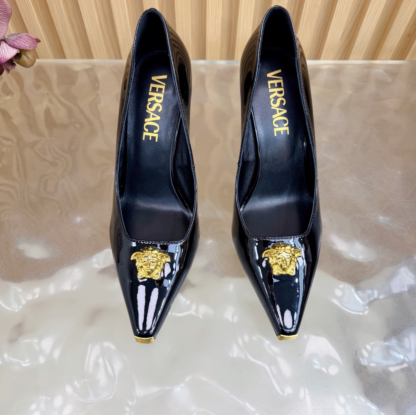 Versace Haute Couture Classic Luxury Leather Shoe Loafer Shoes Ref 5