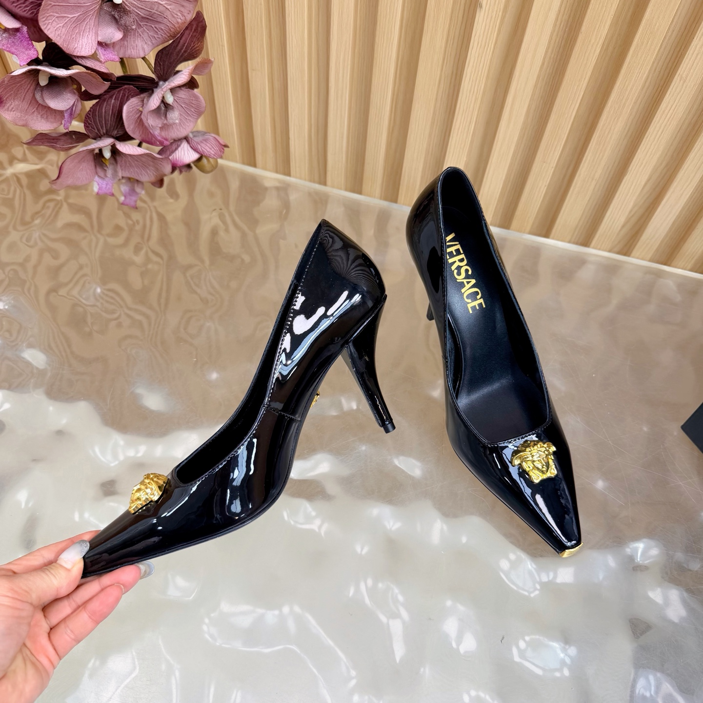 Versace Haute Couture Classic Luxury Leather Shoe Loafer Shoes Ref 7