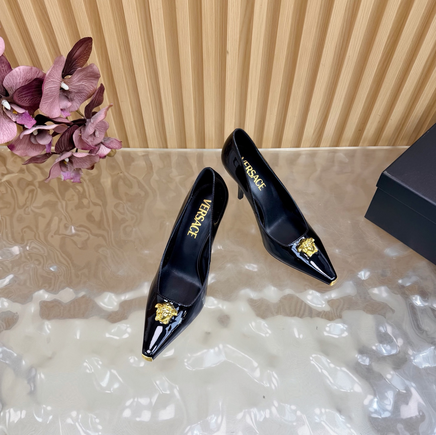 Versace Haute Couture Classic Luxury Leather Shoe Loafer Shoes Ref 6