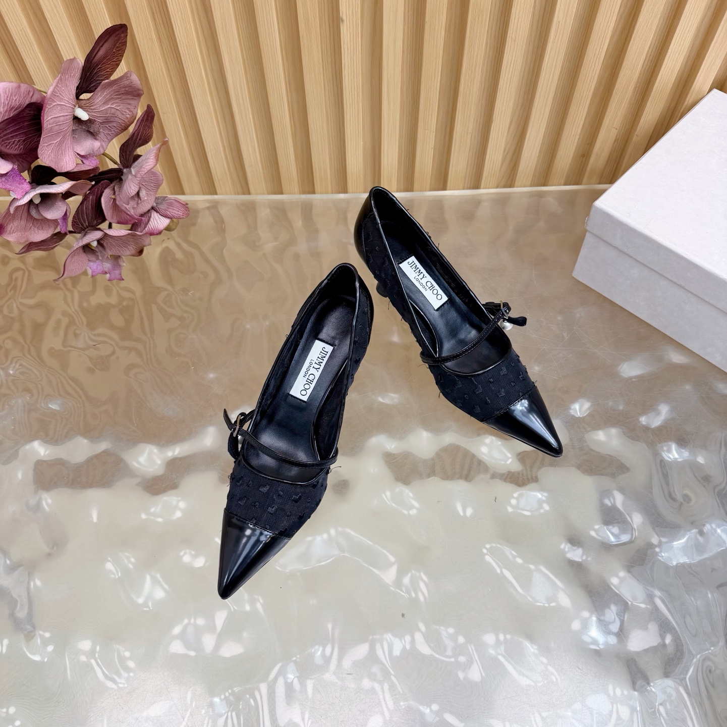 吉米周 Jimmy Choo 经典高奢皮鞋鞋履高跟鞋 #75D72E3B 6