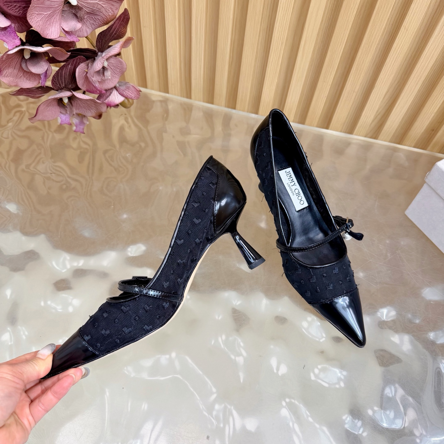 吉米周 Jimmy Choo 经典高奢皮鞋鞋履高跟鞋 #75D72E3B 8