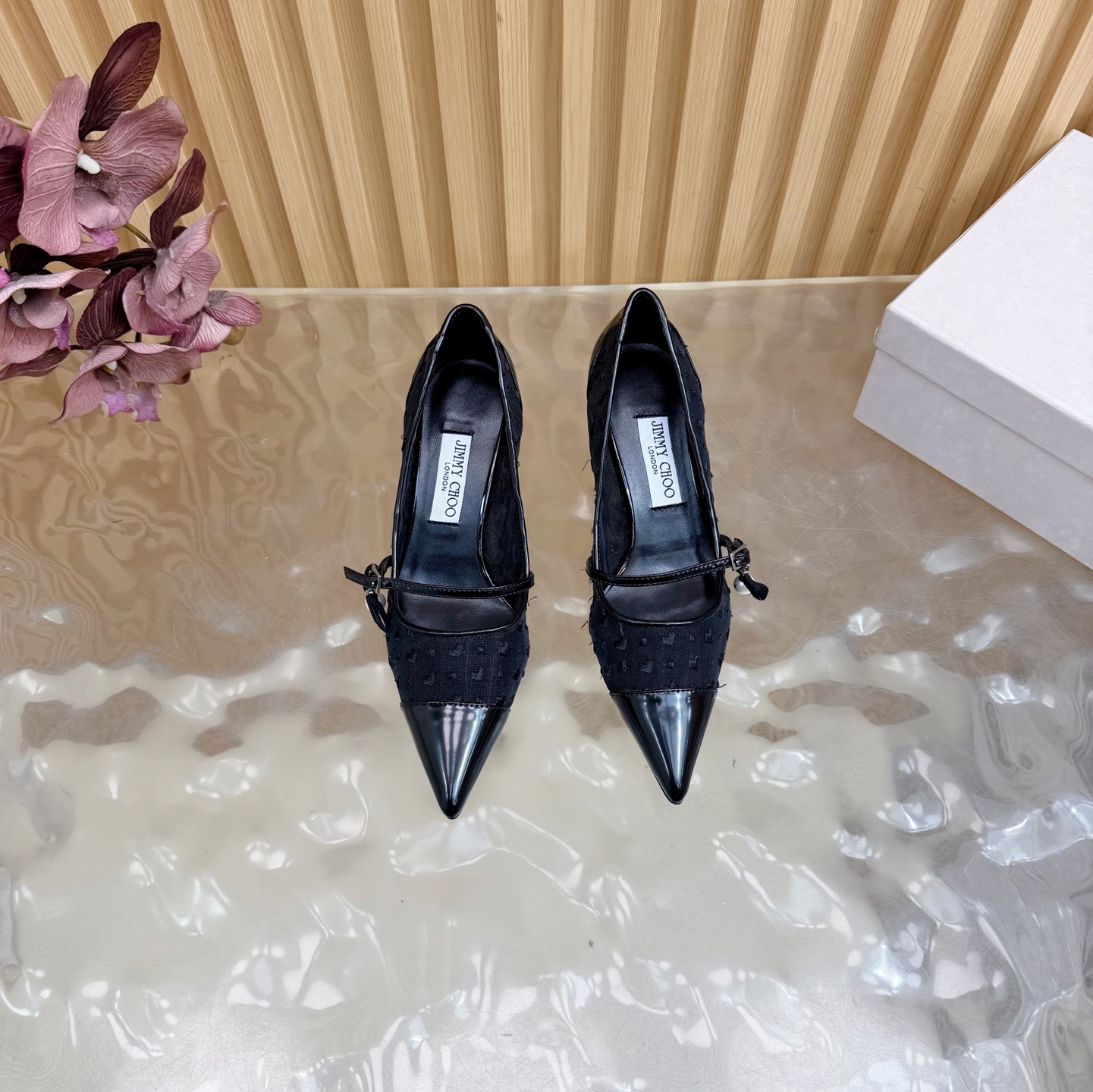 吉米周 Jimmy Choo 经典高奢皮鞋鞋履高跟鞋 #75D72E3B 4