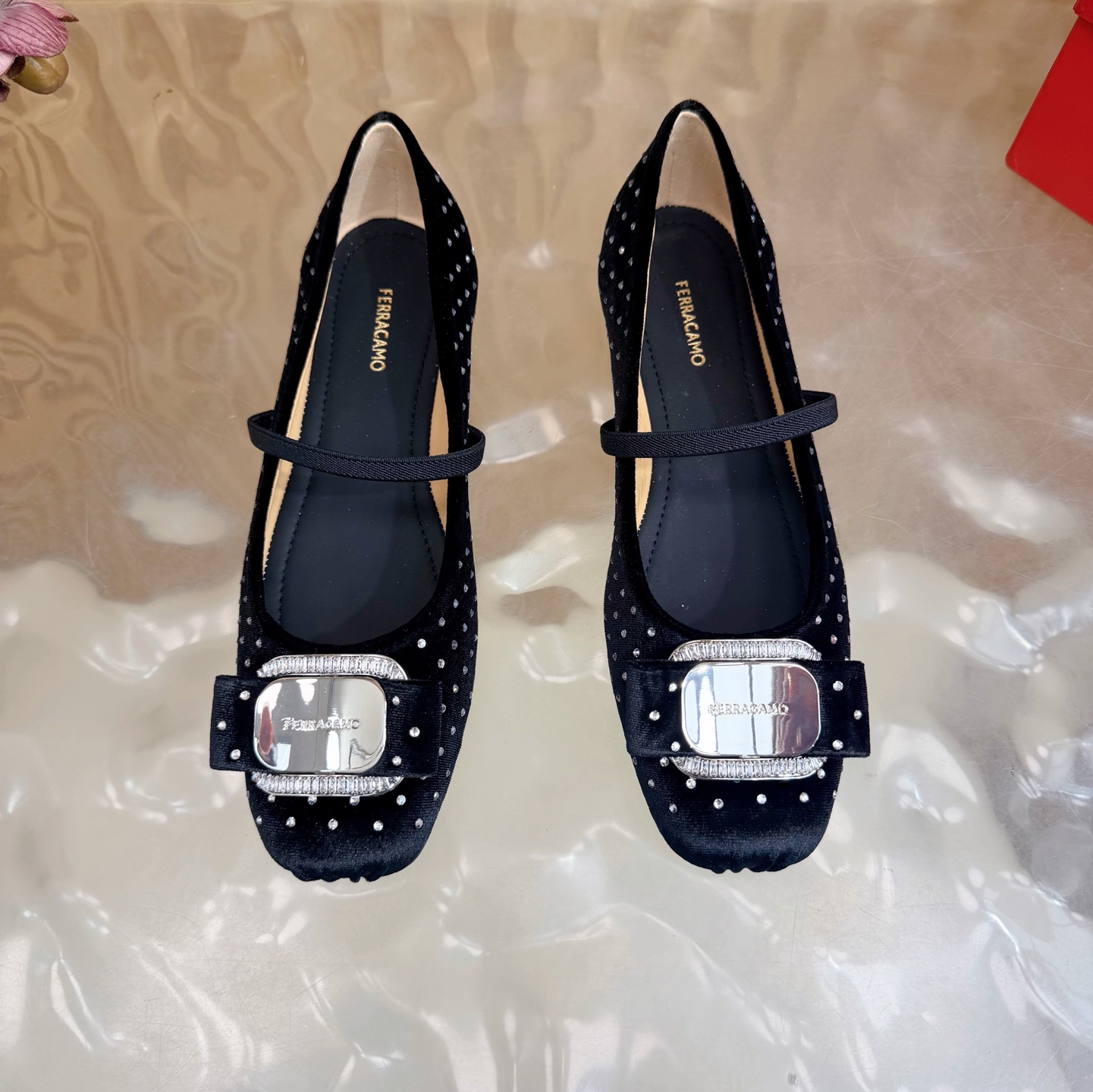 2024早春AW爆款❤️Ferragamo/菲拉格慕方头蝴蝶结扣玛丽珍鞋芭蕾舞鞋这是柔软天花板呀 5