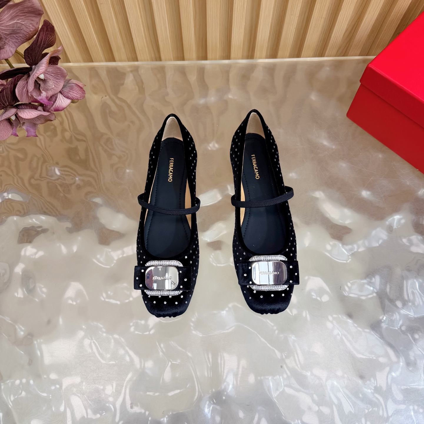 2024早春AW爆款❤️Ferragamo/菲拉格慕方头蝴蝶结扣玛丽珍鞋芭蕾舞鞋这是柔软天花板呀 4