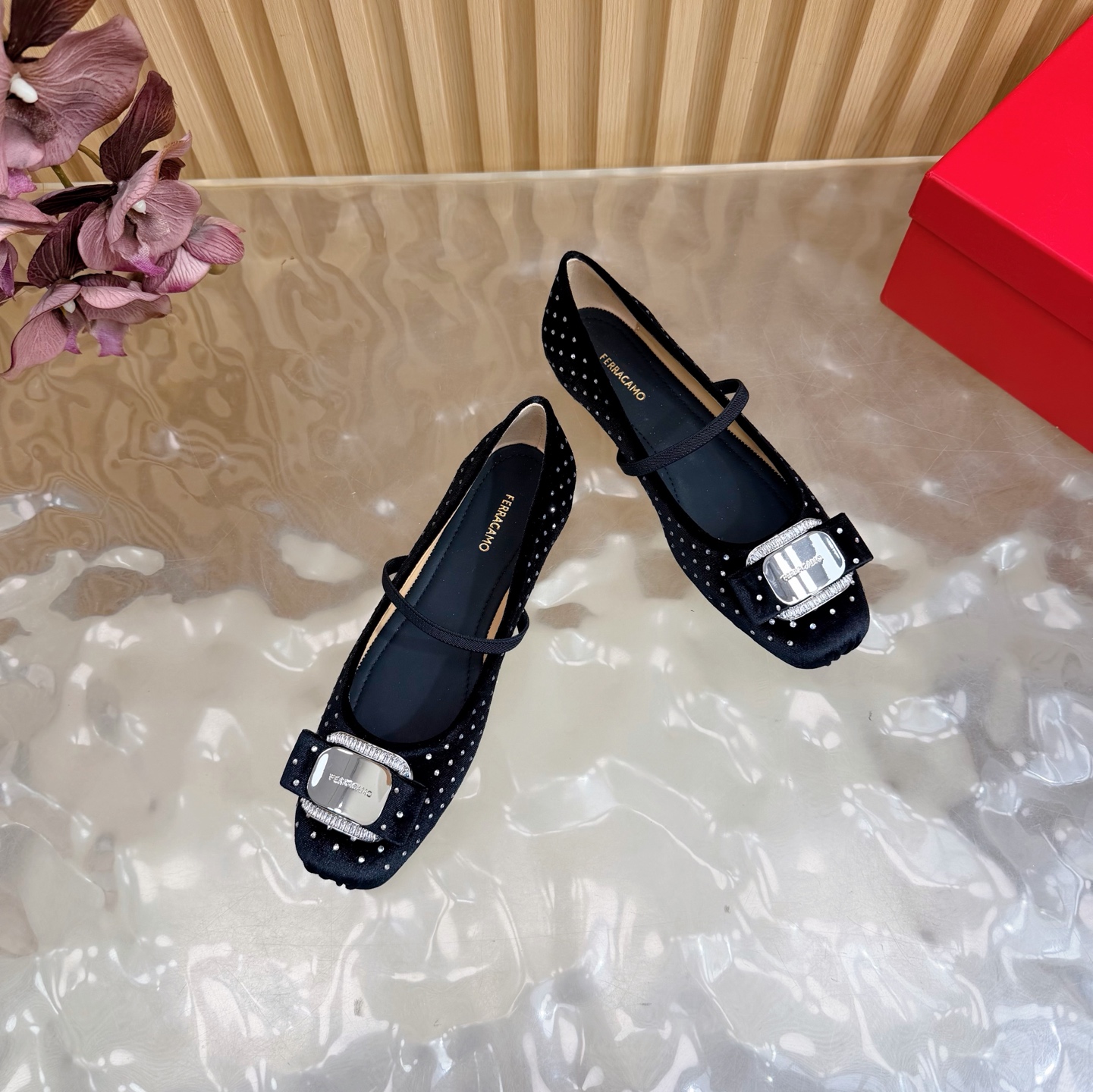 2024早春AW爆款❤️Ferragamo/菲拉格慕方头蝴蝶结扣玛丽珍鞋芭蕾舞鞋这是柔软天花板呀 8