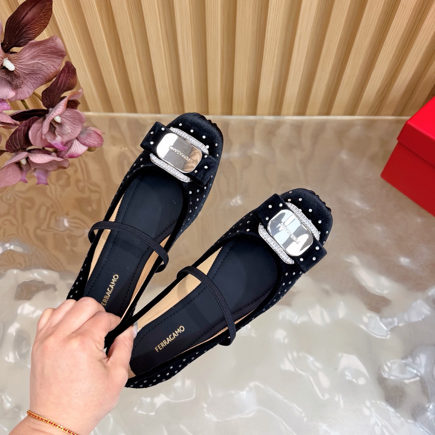 2024早春AW爆款❤️Ferragamo/菲拉格慕方头蝴蝶结扣玛丽珍鞋芭蕾舞鞋这是柔软天花板呀 6