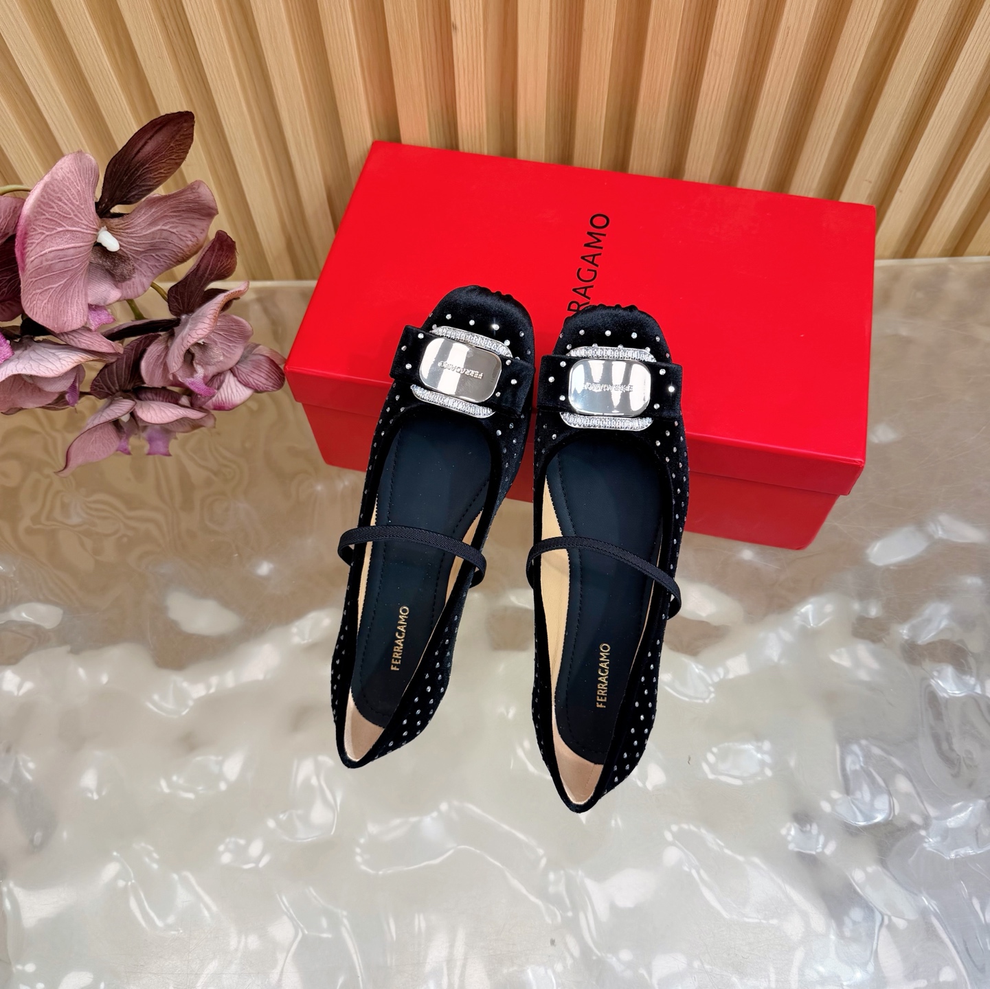 2024早春AW爆款❤️Ferragamo/菲拉格慕方头蝴蝶结扣玛丽珍鞋芭蕾舞鞋这是柔软天花板呀 3