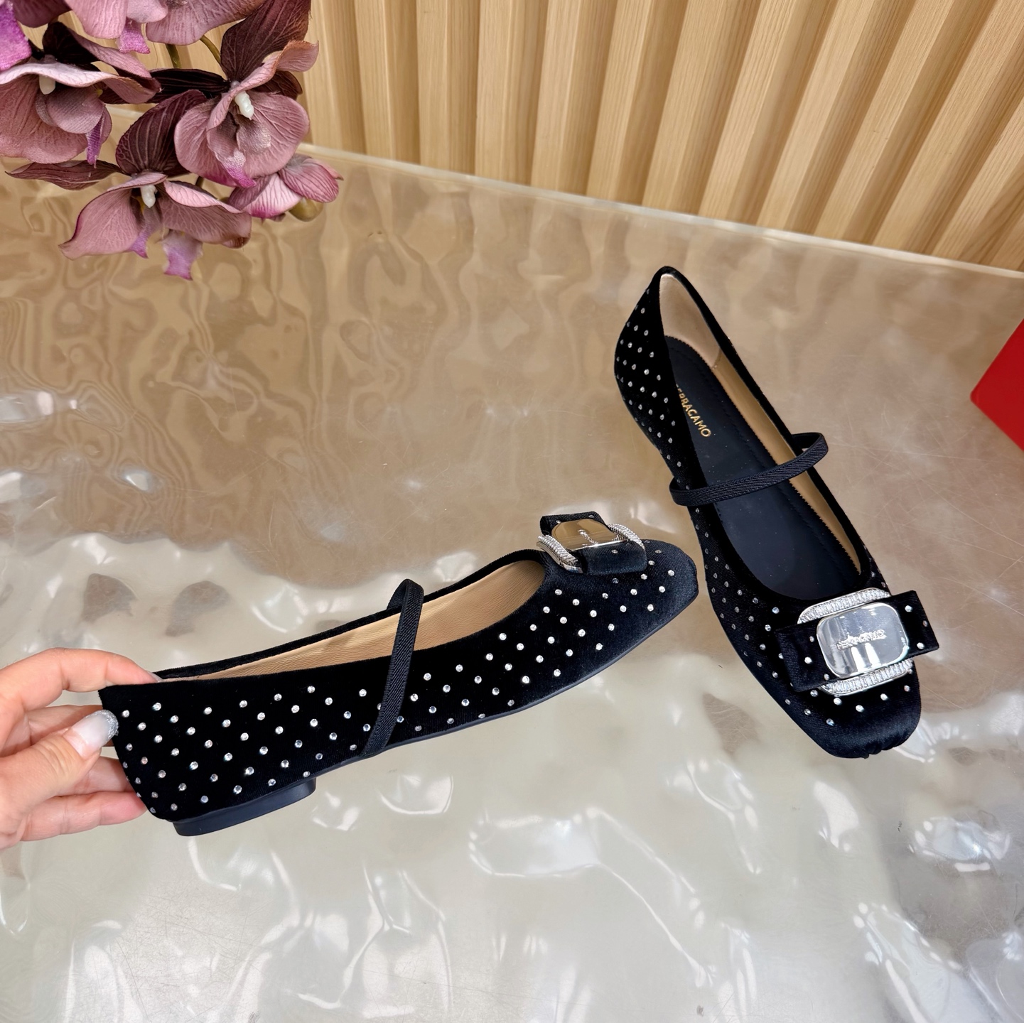 2024早春AW爆款❤️Ferragamo/菲拉格慕方头蝴蝶结扣玛丽珍鞋芭蕾舞鞋这是柔软天花板呀 9