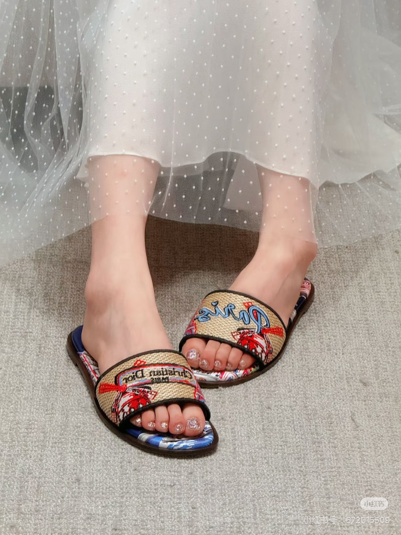 NO:788824,Dior 2026 #Souvenir series summer vacation essentials, slippers, dior, slippers19860909Dior 2026 #Souvenir 系列夏日度假必备,拖鞋,dior,slippers,Women's Shoes