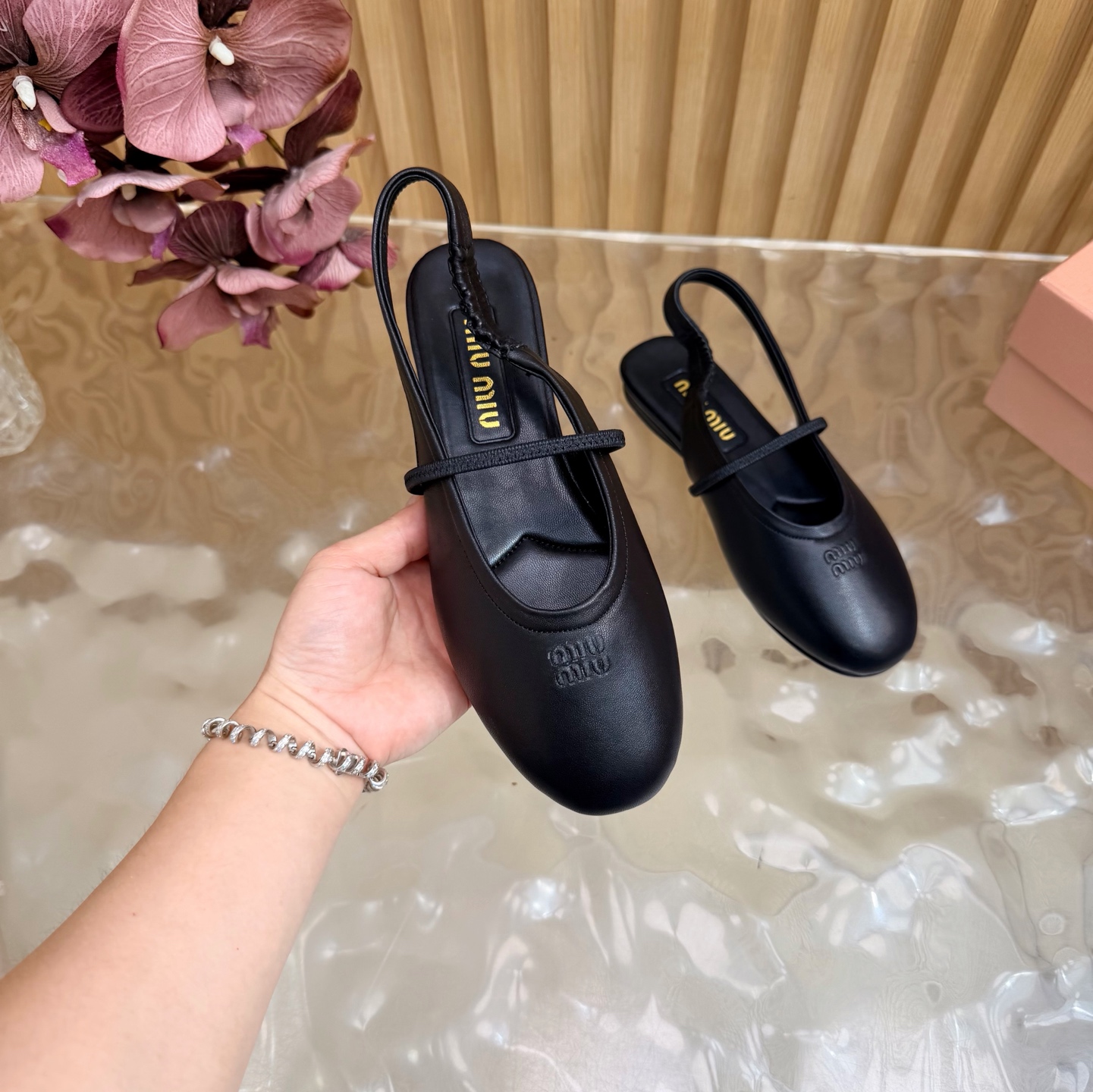 Miu Miu Slingback Mary Jane Flats