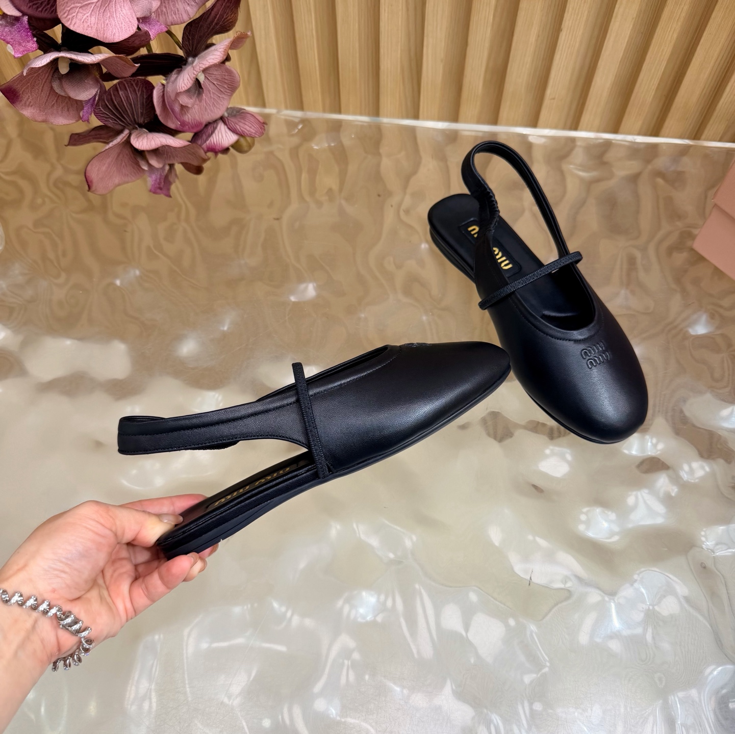 Miu Miu Slingback Mary Jane Flats