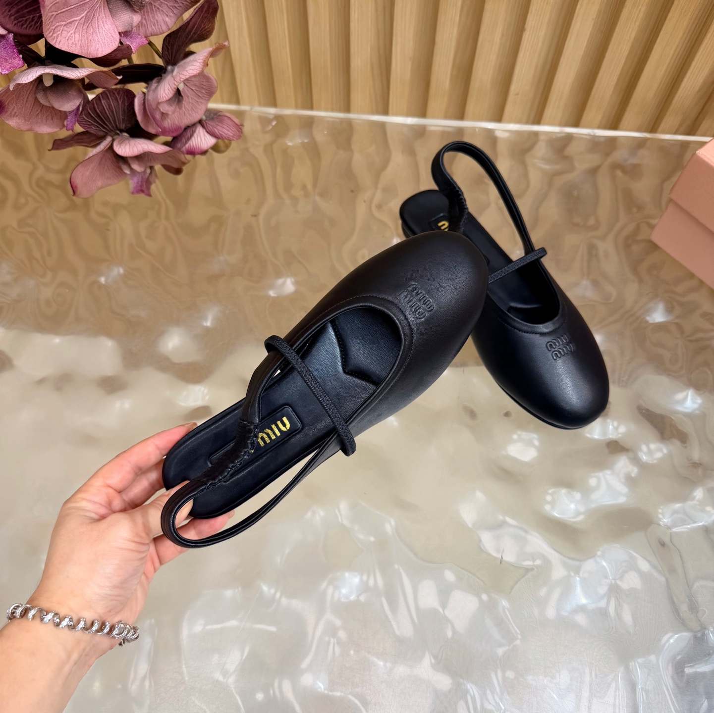 Miu Miu Slingback Mary Jane Flats