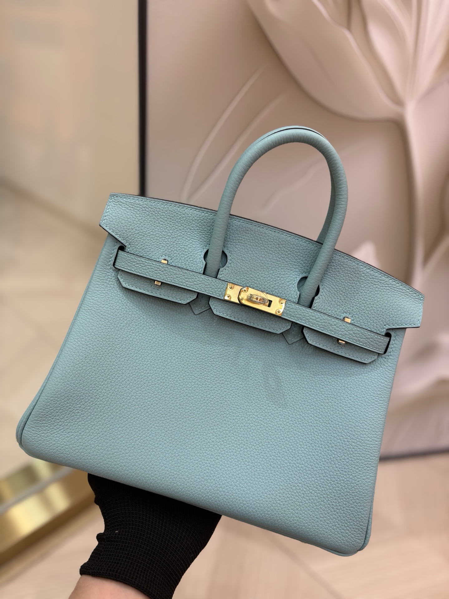 NO:714000,Birkin Platinum 25/30cm Original imported Togo leather [Azure Blue] gold and silver buckle Counter synchronization Fully handmade beeswax thread sewing Pure steel hardware in stock, Hermes, Hermes,19860909Birkin 铂金 25/30cm 原厂进口Togo皮【天青蓝】金银扣 专柜同步 全手工蜜蜡线缝制 纯钢五金 现货,爱马仕,hermes,Hermes,,Bag
