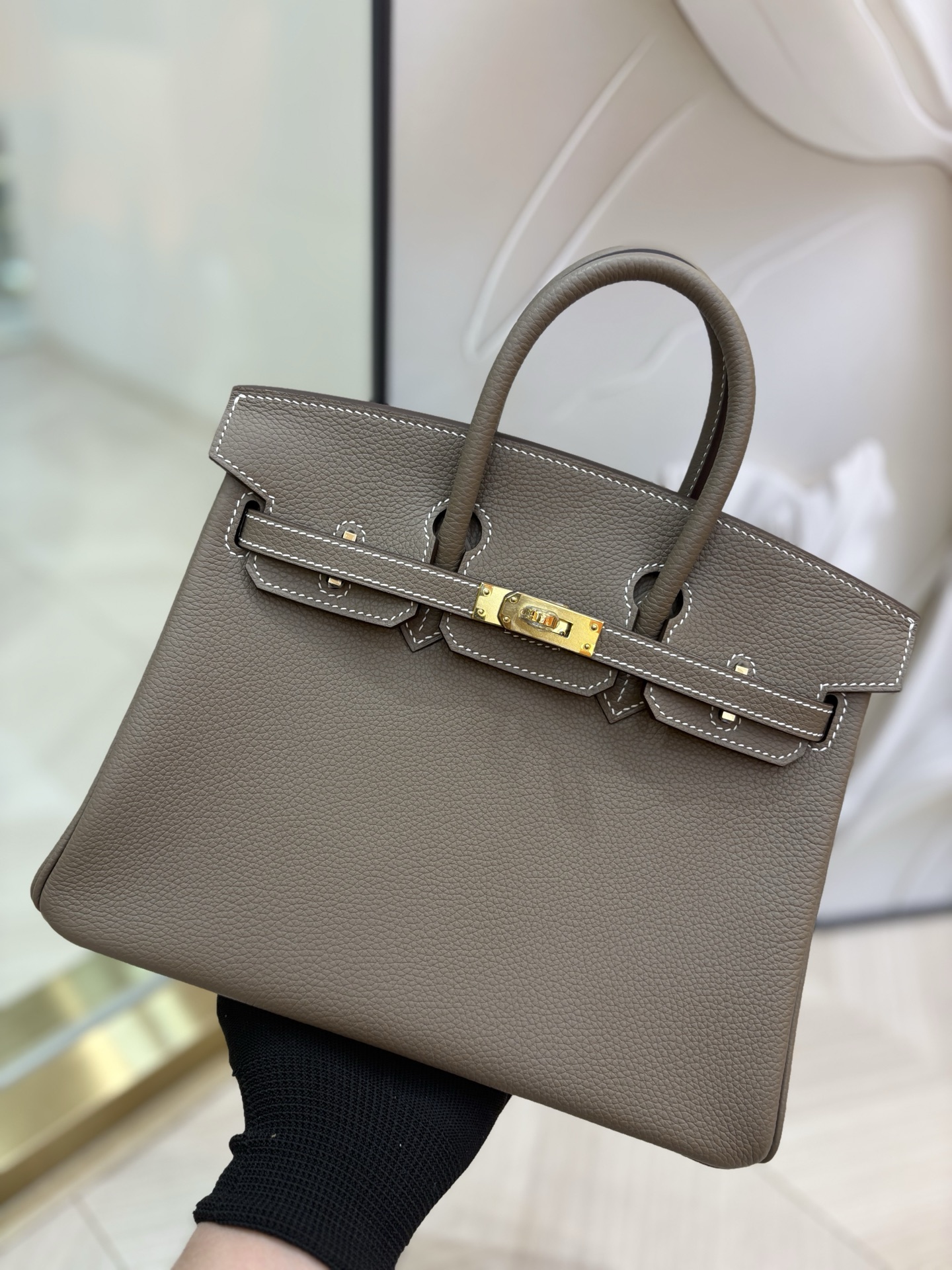 NO:713997,Birkin Platinum 25/30cm Original imported Togo leather [elephant gray] gold and silver buckle Counter synchronization Fully handmade beeswax thread sewing Pure steel hardware in stock, Hermes, Hermes,19860909Birkin 铂金 25/30cm 原厂进口Togo皮【大象灰】金银扣 专柜同步 全手工蜜蜡线缝制 纯钢五金 现货,爱马仕,hermes,Hermes,,Bag