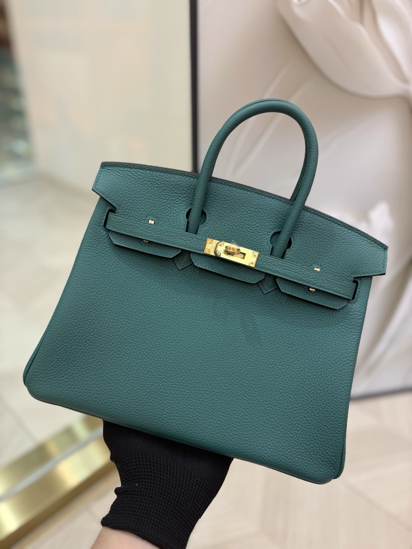 NO:713981,Birkin Platinum 25/30cm Original imported Togo leather [malachite green] gold and silver buckle Counter synchronization Fully handmade beeswax thread sewing Pure steel hardware in stock, Hermes, Hermes,19860909Birkin 铂金 25/30cm 原厂进口Togo皮【孔雀绿】金银扣 专柜同步 全手工蜜蜡线缝制 纯钢五金 现货,爱马仕,hermes,Hermes,,Bag