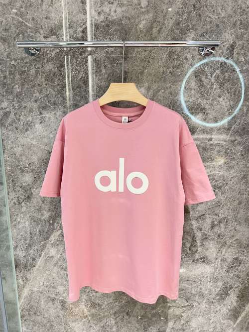 Alo Yoga Oversized Fit T-Shirt | Premium Cotton, 3D Print Logo, Summer Essential 1 Alo Yoga Oversized Fit T-Shirt | Premium Cotton, 3D Print Logo, Summer Essential