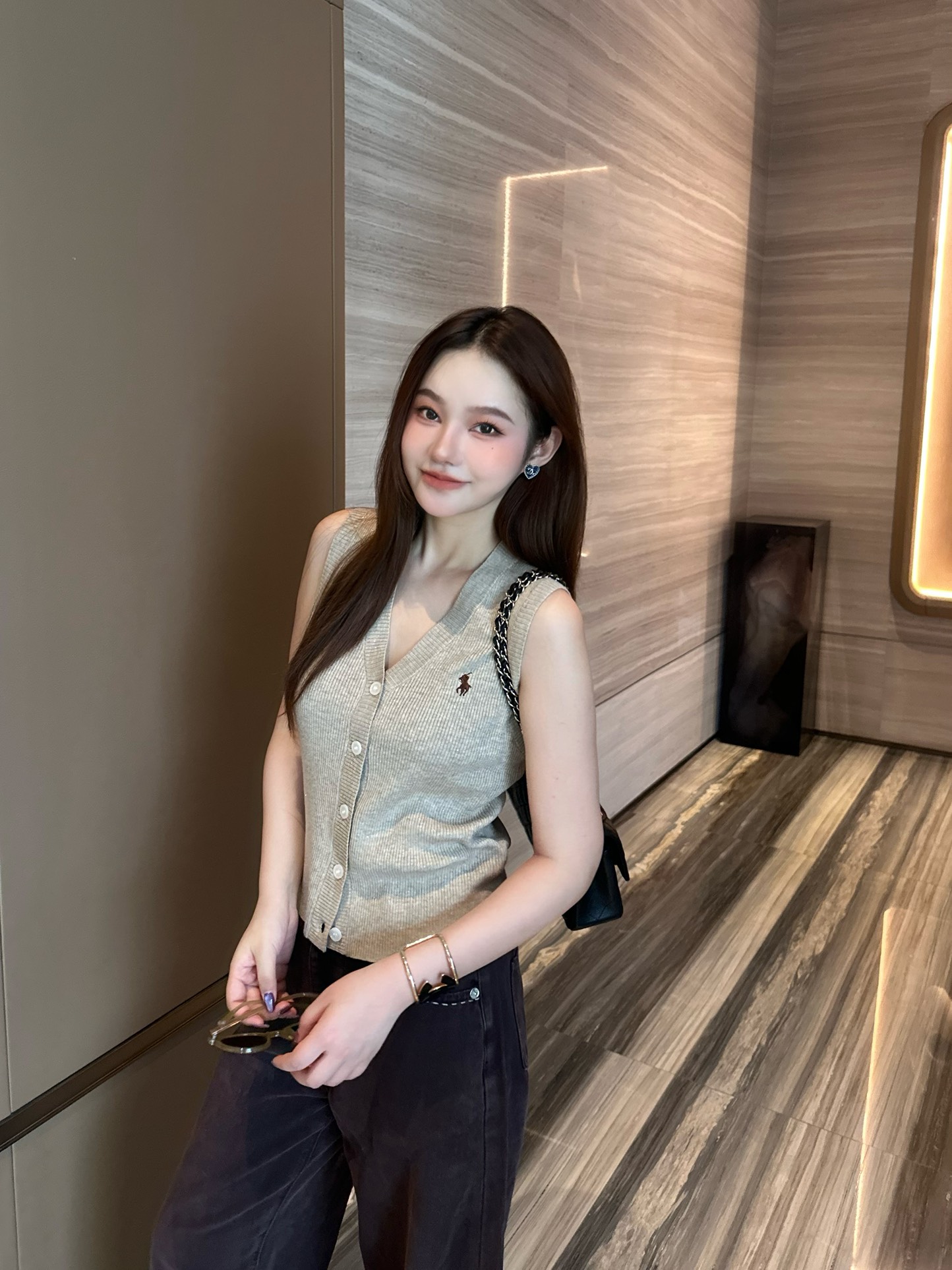 oatmeal vest ootd - 图片 5