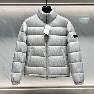 Dior Clothing Coats & Jackets Down Jacket Best Replica White Unisex Nylon Polyester Goose Down Fall/Winter Collection Oblique Hooded Top