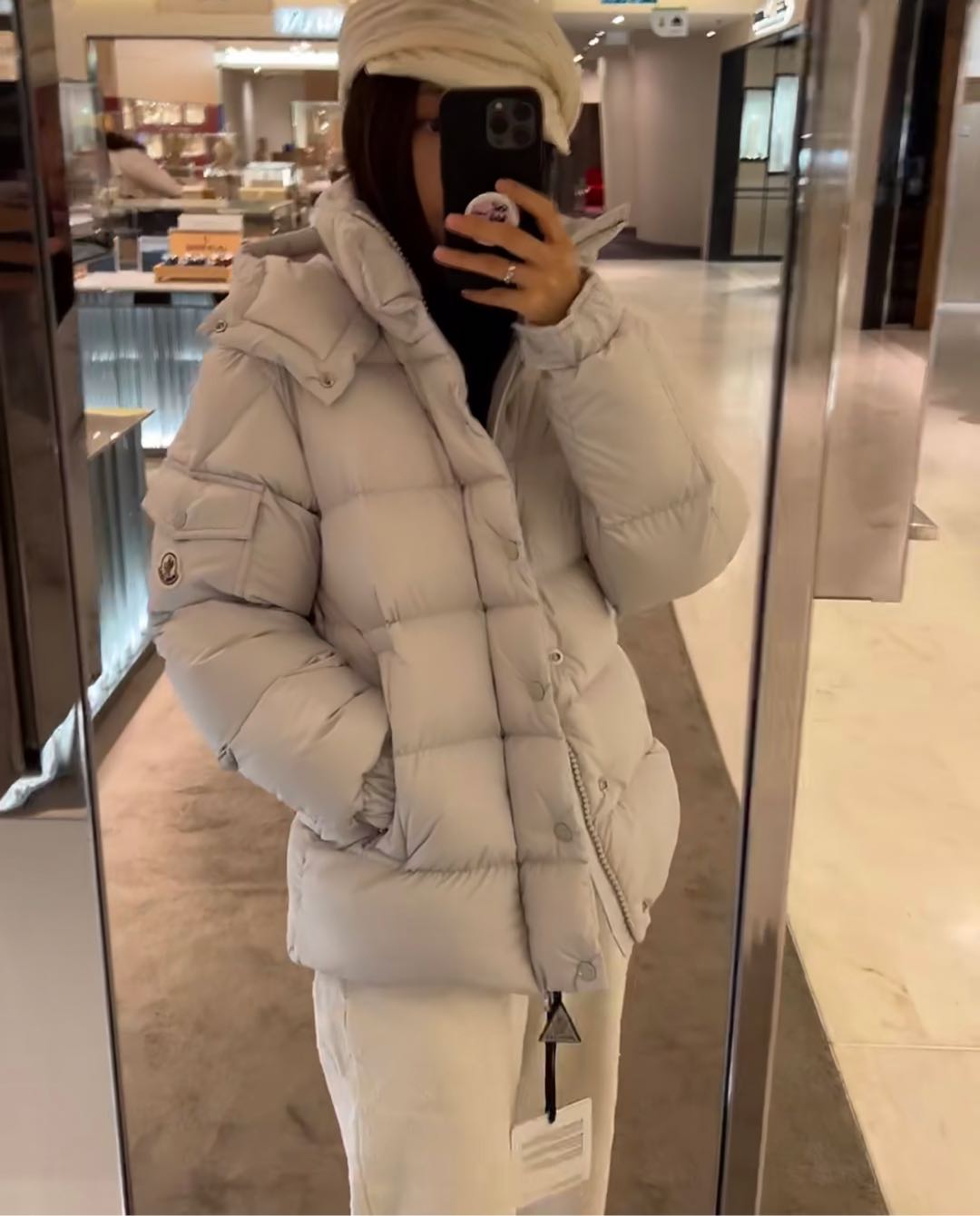 上身效果｜Mon Maya 70冬季羽绒服夹克外套.最火珍珠灰.夏季都抢不到的爆款配色.