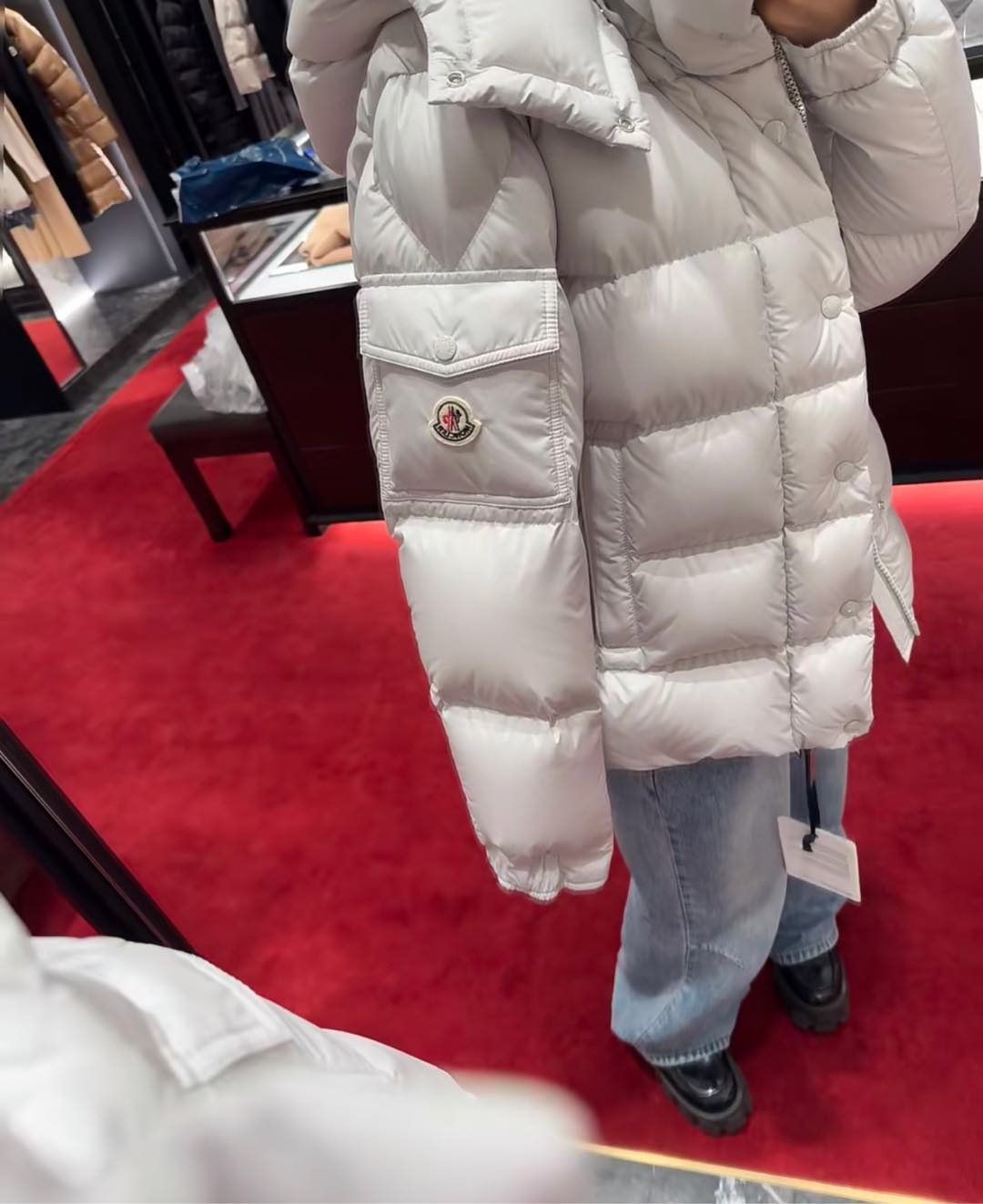 上身效果｜Mon Maya 70冬季羽绒服夹克外套.最火珍珠灰.夏季都抢不到的爆款配色.