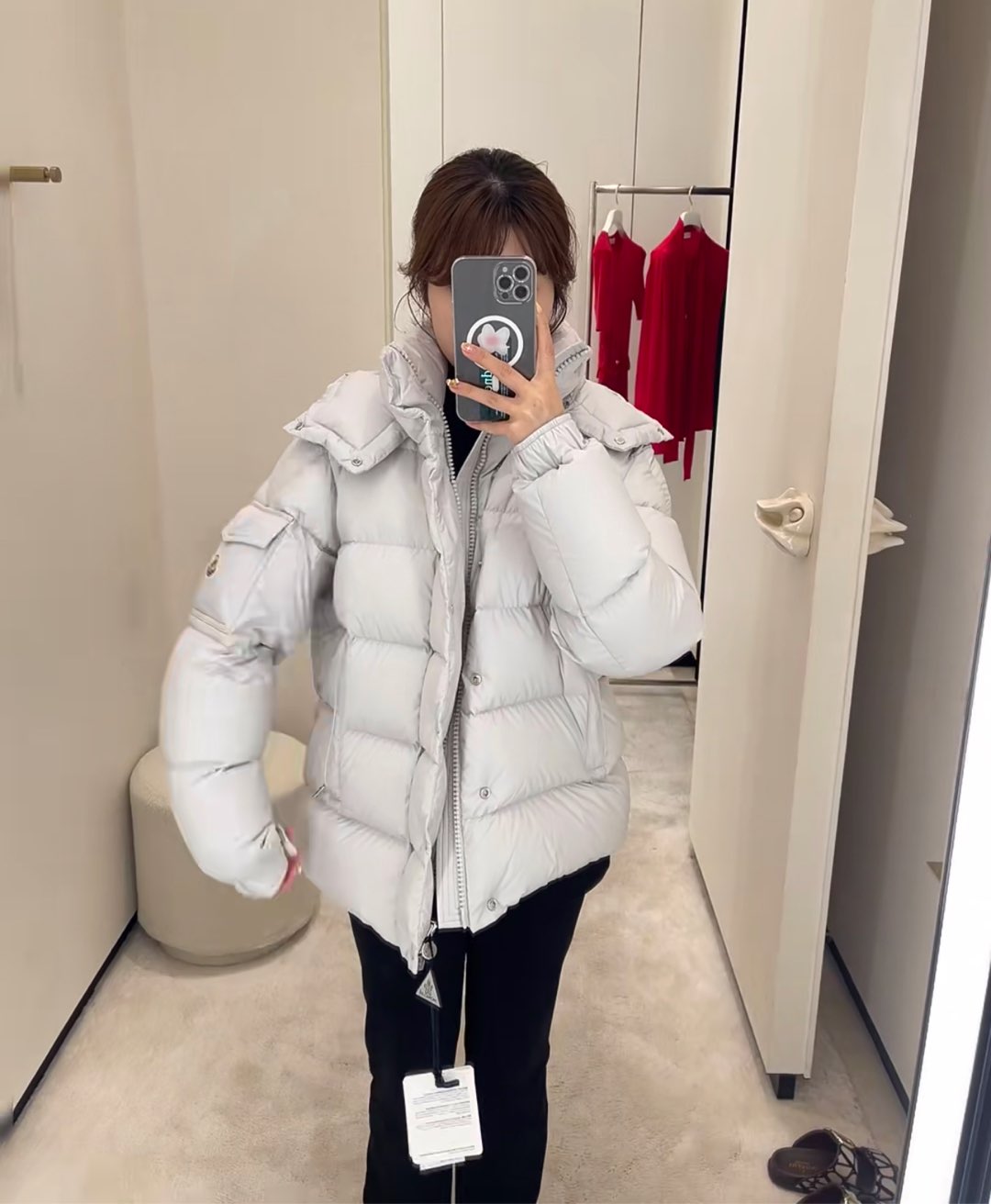 上身效果｜Mon Maya 70冬季羽绒服夹克外套.最火珍珠灰.夏季都抢不到的爆款配色.