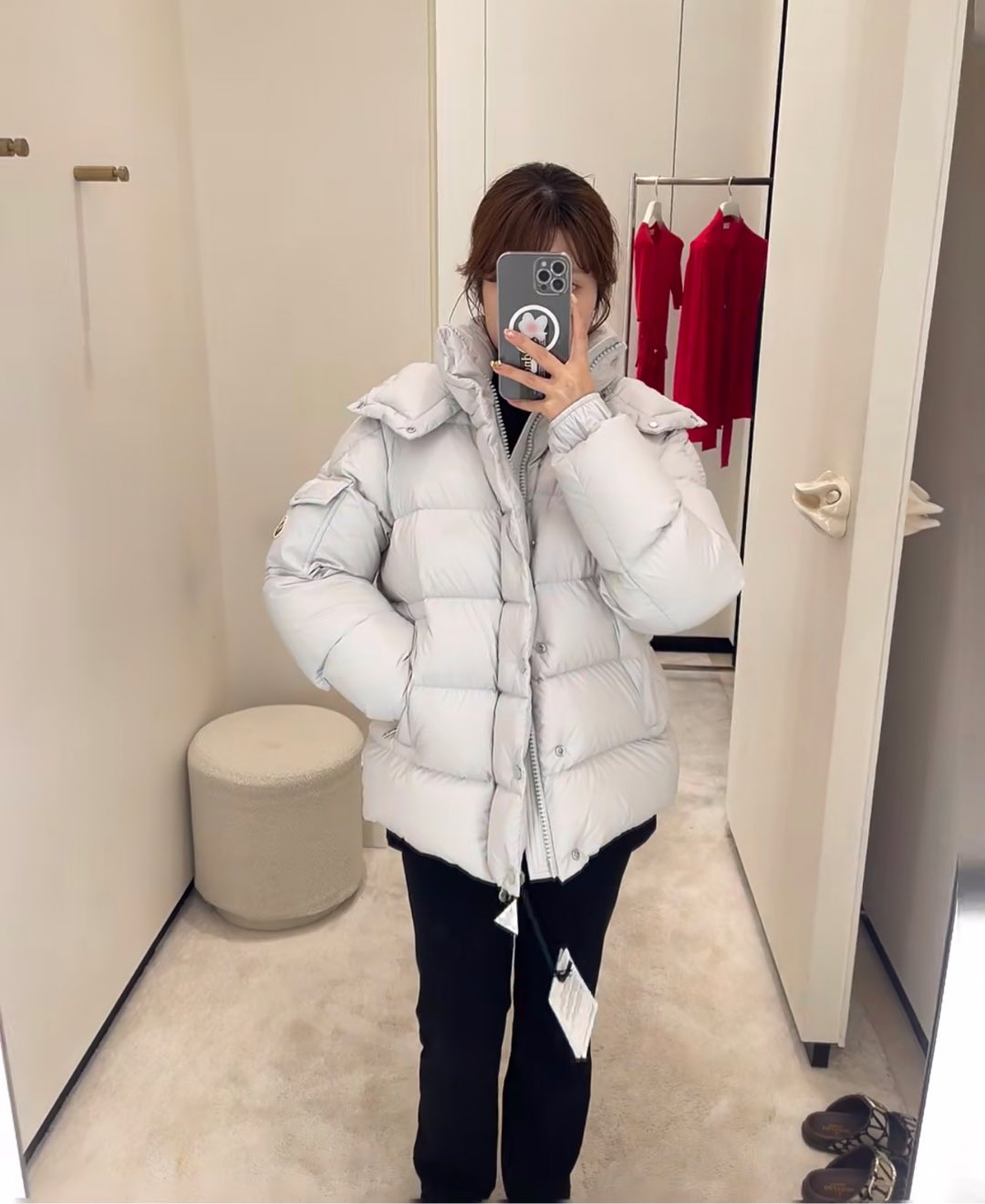 上身效果｜Mon Maya 70冬季羽绒服夹克外套.最火珍珠灰.夏季都抢不到的爆款配色.