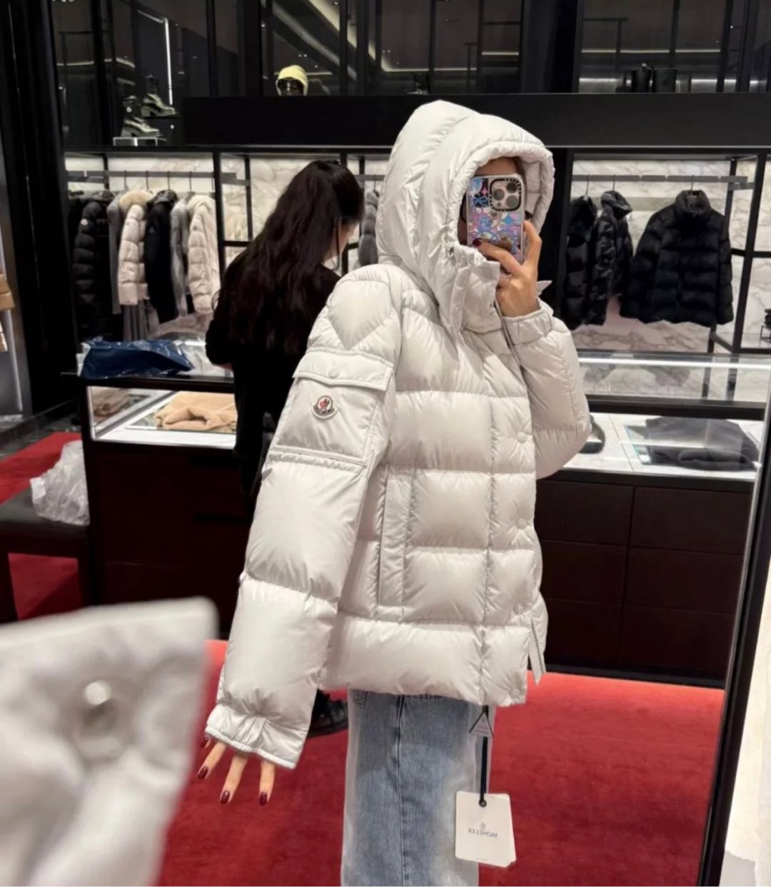 上身效果｜Mon Maya 70冬季羽绒服夹克外套.最火珍珠灰.夏季都抢不到的爆款配色.