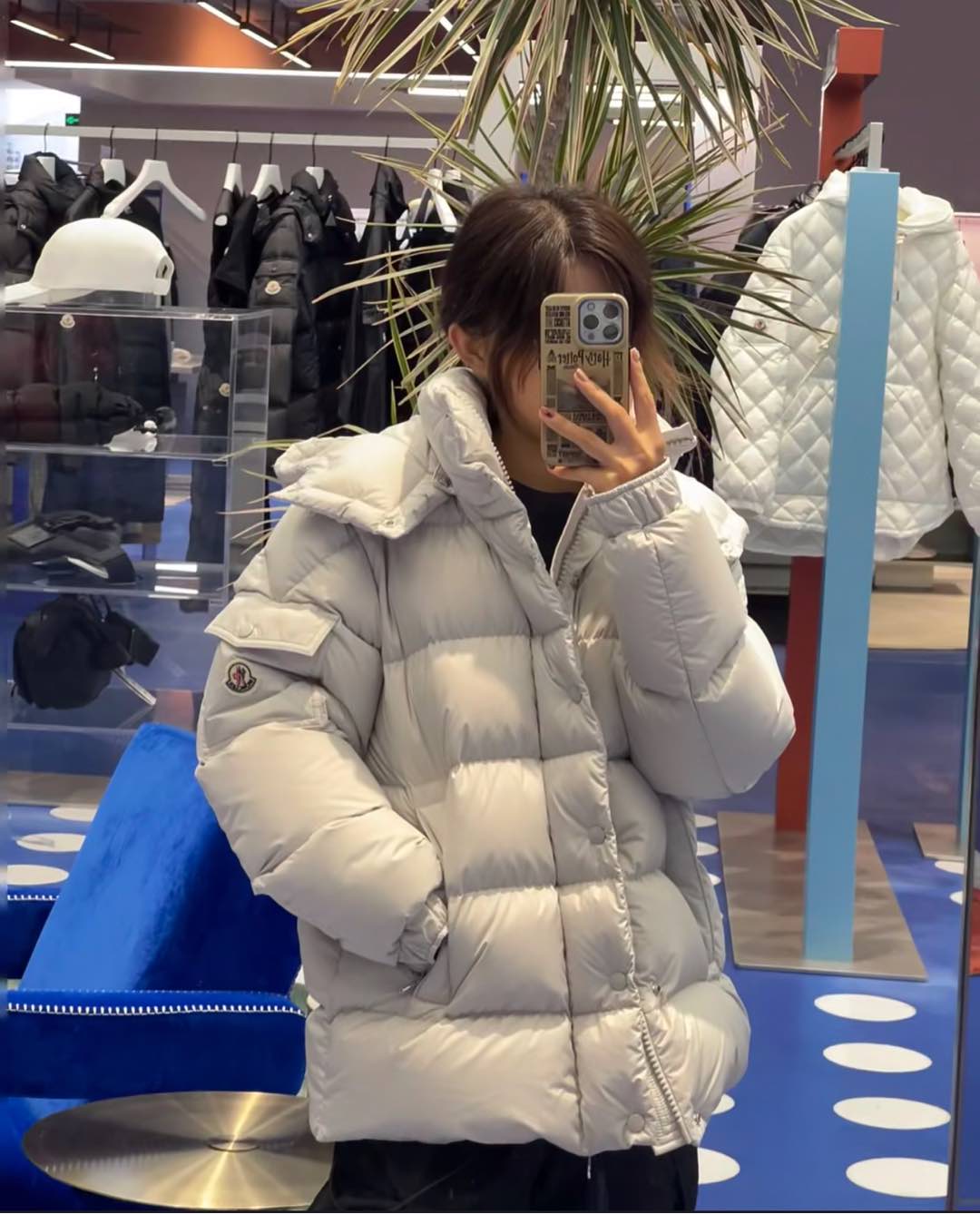 上身效果｜Mon Maya 70冬季羽绒服夹克外套.最火珍珠灰.夏季都抢不到的爆款配色.