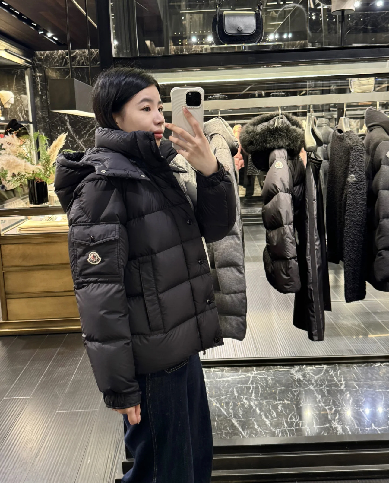 上身效果｜Mon 全新Maya70冬季羽绒服夹克外套.王牌经典黑色.情侣款.区分于Vezere.