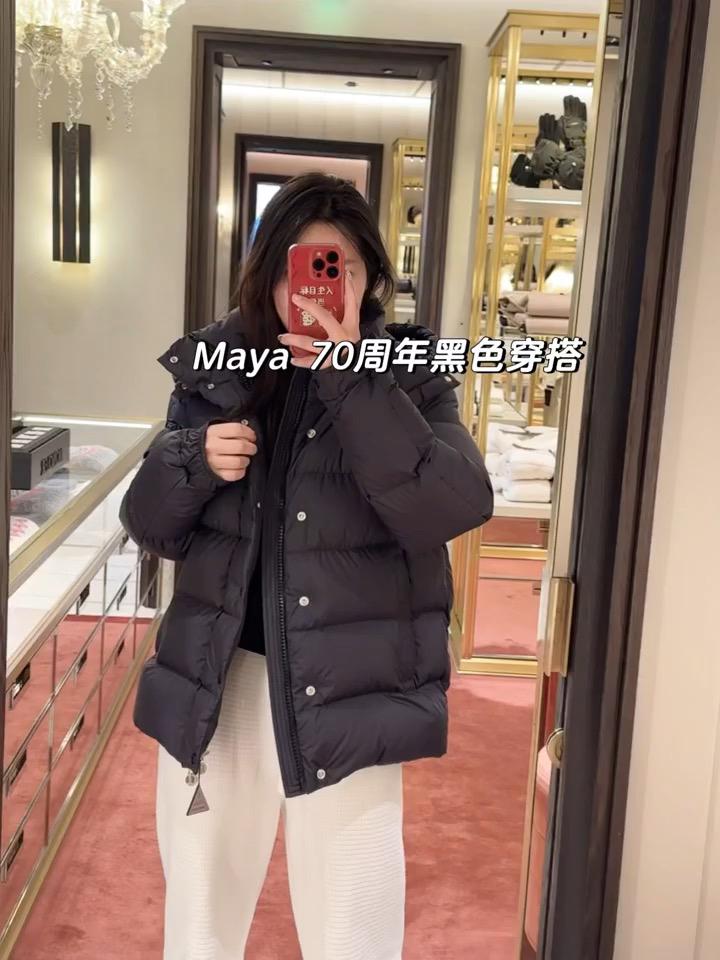 上身效果｜Mon 全新Maya70冬季羽绒服夹克外套.王牌经典黑色.情侣款.区分于Vezere.