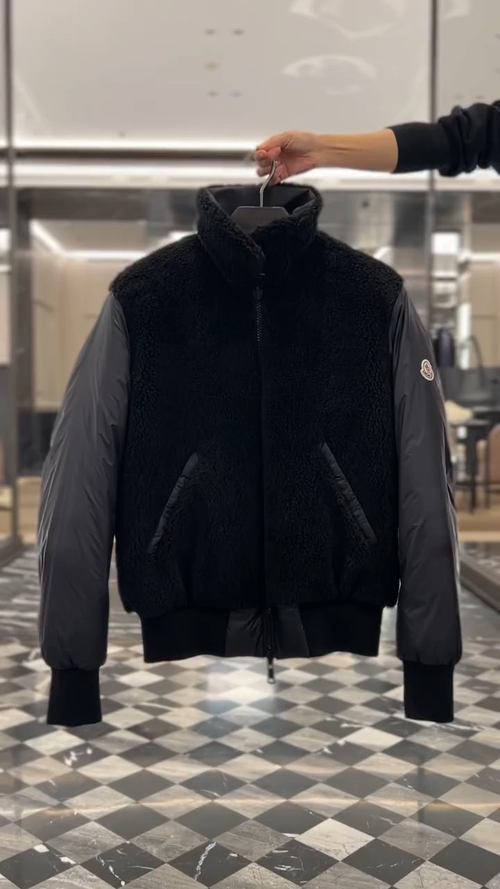 Moncler Maulevrier男士双面泰迪绒飞行员羽绒夹克外套.两面穿搭.柜台实拍参考.