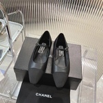 Chanel AAAAA+
 High Heel Pumps Single Layer Shoes Black Pink White Cowhide Genuine Leather Sheepskin Spring Collection