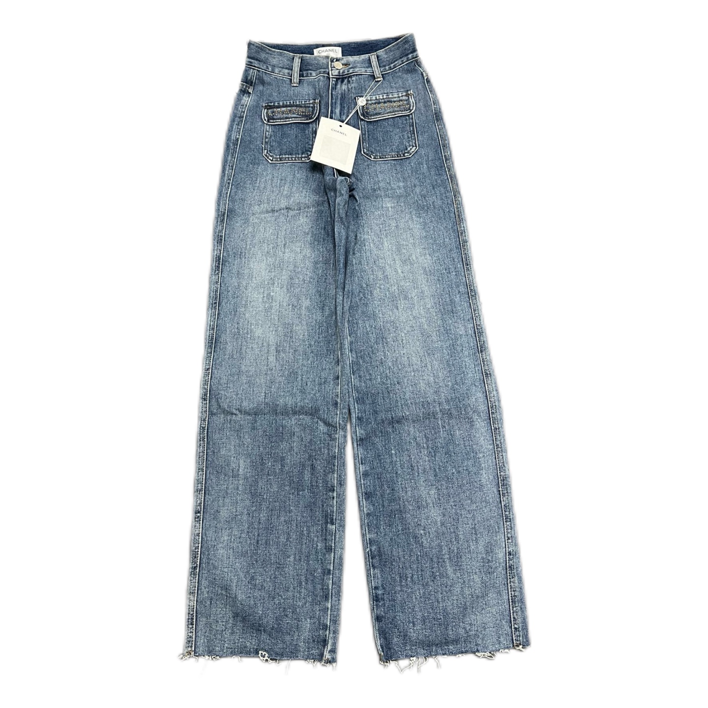 NO:120820,Number of codes 34-36-38 Women's model, on sale in stock, self-pick up the next day, Xiaoxiangjia | 25ss front-mounted iron diamond double pocket trousers, full code is in stock. The original hardware logo is developed with high custom fabric. A must-have item for white and rich beauty. A slim tool, wide-leg super long trousers, a super beautiful upper body, a high-quality organic pure cotton denim texture, a soft and delicate nostalgic retro washing and fashionable and high-end tone!  Trouser legs are fashionable design, top body is super Nice, custom style, top body looks slim, workmanship quality depends on details, chanel, alexander wang19860909码数34-36-38 女款 现货发售 自取隔天 小香家｜25ss前置烫钻双口袋长裤 全码入库啦. 五金logo原单开发高定制面料.白富美必入单品.显瘦神器阔腿超长裤型上身超好看 高织数有机纯棉牛仔质感柔软细腻 怀旧复古洗水时髦又高级的调调！裤脚流苏时髦设计感 上身超奈斯 定制版型上身巨显瘦 做工品质看细节,,chanel,alexander wang,Men's clothing