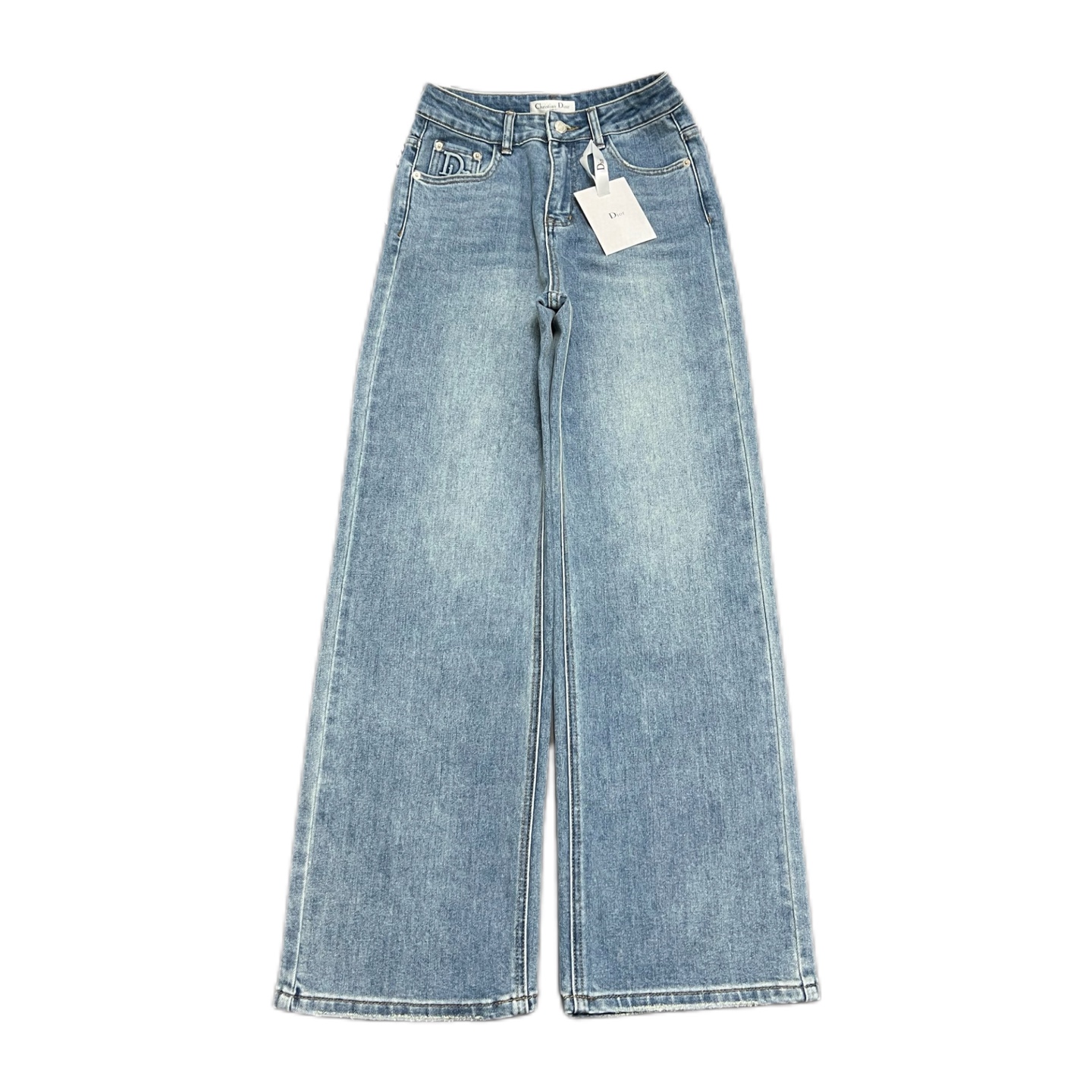 NO:120832,S-M-L for women, on sale in stock, self-pick up the next day CD｜Embroidered letter belt straight and slightly elastic jeans front and rear pocket embossed Dior logo medium and high waist wide-leg straight fit slightly elastic, embossed letter design style, customized pure cotton Sailou denim fabric soft and comfortable and strong draping feeling Double enzyme washing blue color Very suitable for early spring matching, Dior, jeans, alexander wang19860909码数S-M-L 女款 现货发售 自取隔天 CD｜压花字母皮带直筒微弹牛仔裤 前后口袋压花Dior logo中高腰阔腿直筒版型微微弹力,压花字母设计风,定制纯棉赛络纺牛仔面料柔软舒适垂坠感强 双重酵素的洗水蓝颜色 非常合适早春搭配,,dior,jeans,alexander wang,Men's clothing