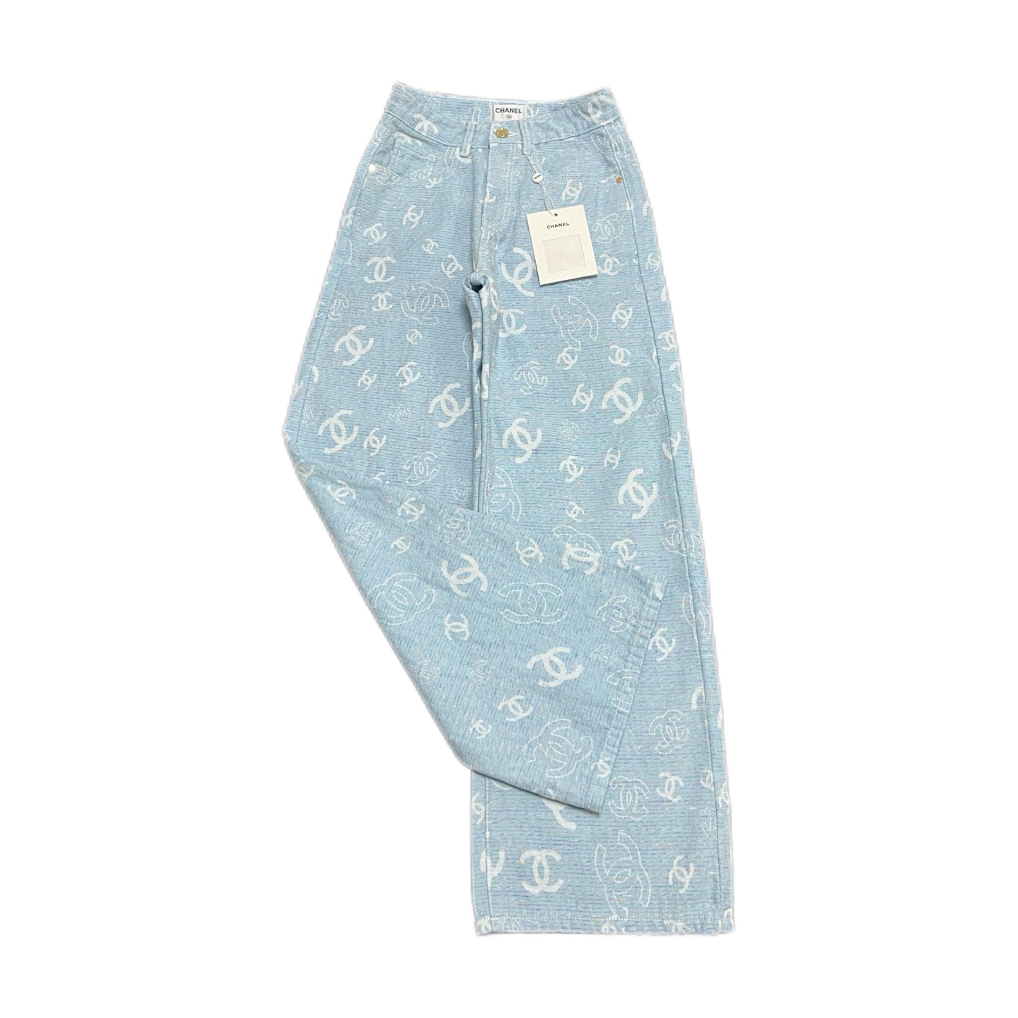 NO:139475,S-M-L for women, on sale in stock [Pick up the next day] Chan｜25ss Bingpo Blue full-print logo trousers, full code is in the warehouse. No copywriting, see the picture and speak. Production from major manufacturers, Vertical Nanyou Supply Chain System, Exclusive highest version, unsatisfied, make exceptions and return, welcome to return., Chanel, alexander wang19860909码数S-M-L 女款 现货发售【自取隔天】 Chan｜25ss冰魄蓝满印logo长裤 全码入库啦. 没文案 看图说话 大厂出品 垂直南油供应链体系 独家最高版不满意破例包退、欢迎退货.,,chanel,alexander wang,Men's clothing