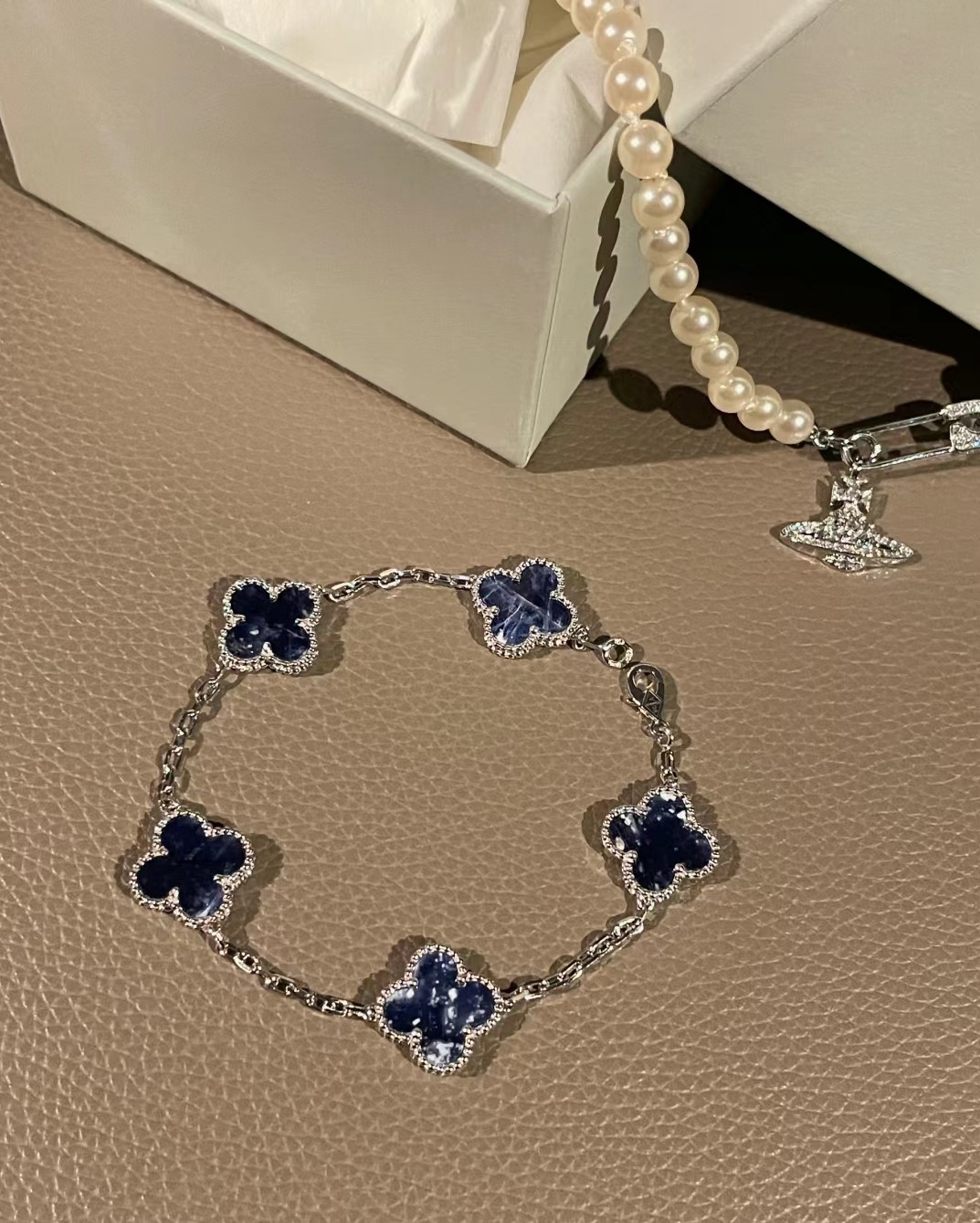 Van Cleef & Arpels 绝美星河 Vca彼得石手链&西太后珍珠项链